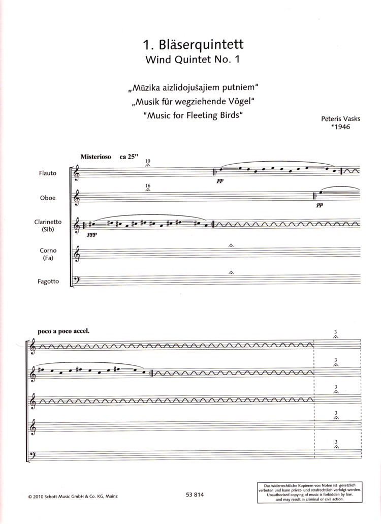 1. Bläserquintett