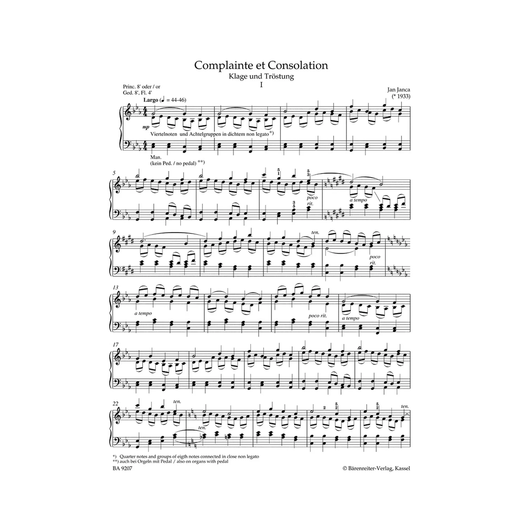 Orgelmusik für Trauerfeiern