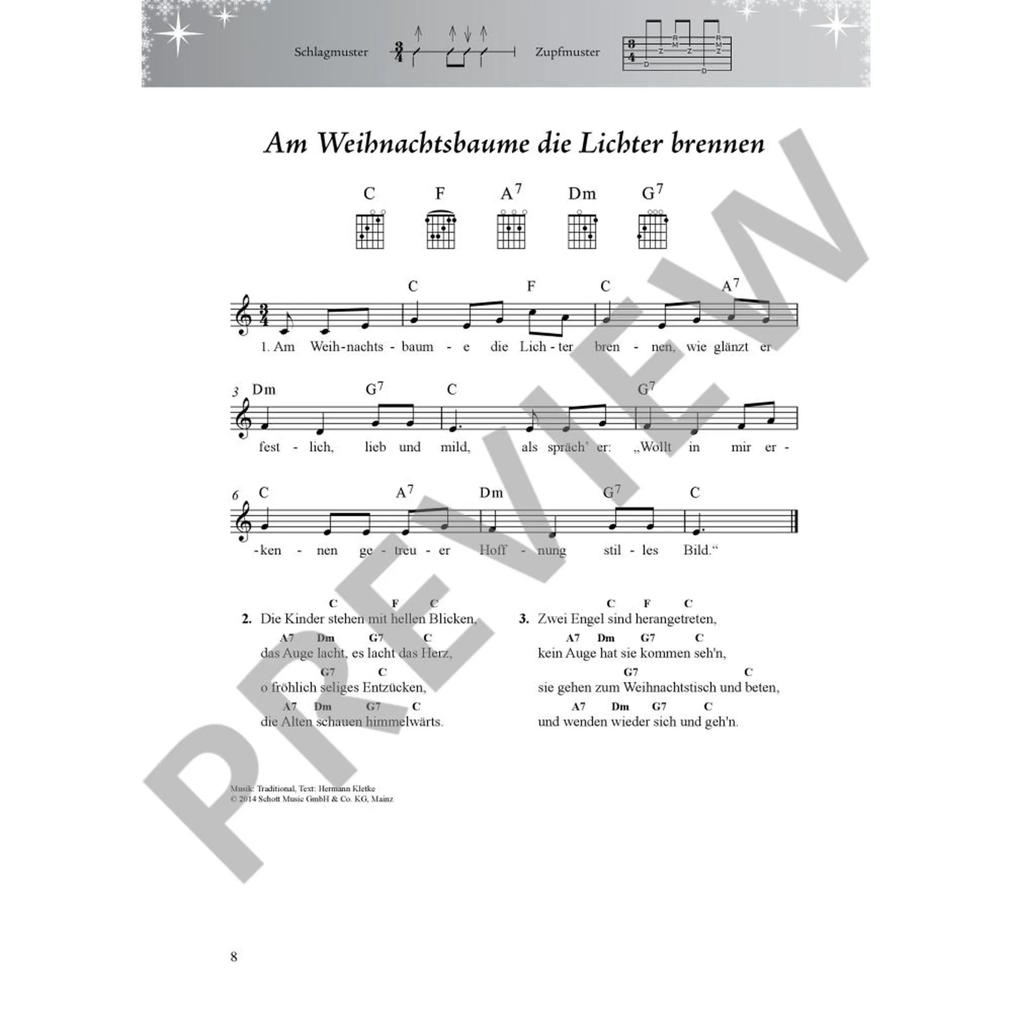 Das Weihnachtsliederbuch für Alt und Jung für Gesang und Gitarre - XXL