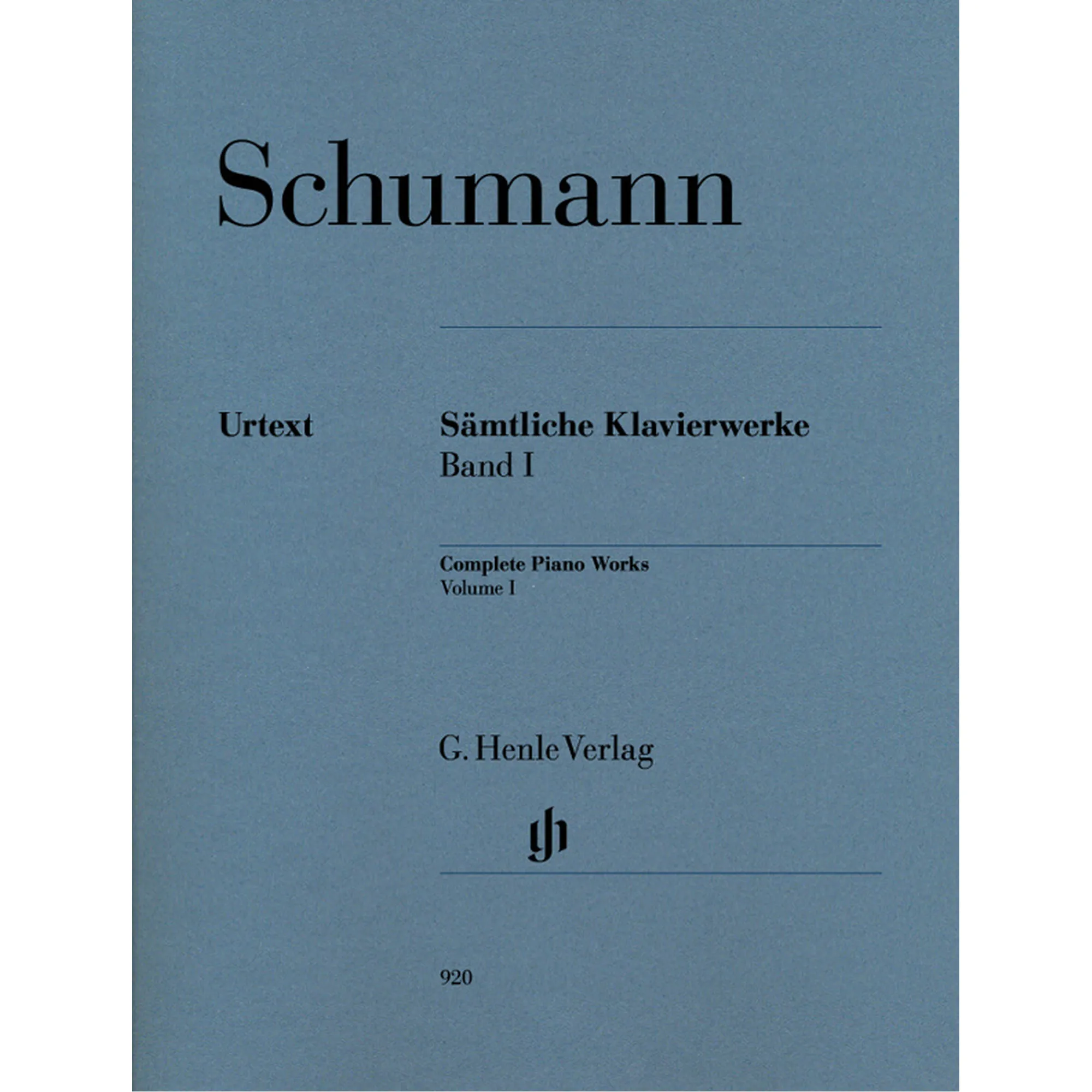 Schumann, Sämtliche Klavierwerke 1