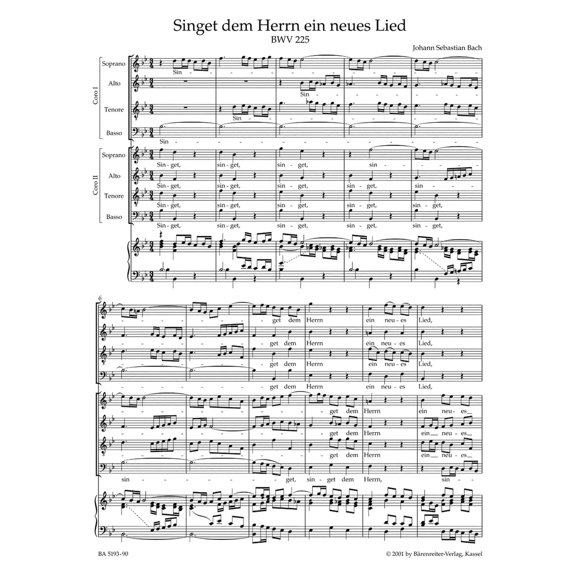 Motetten BWV 225-230