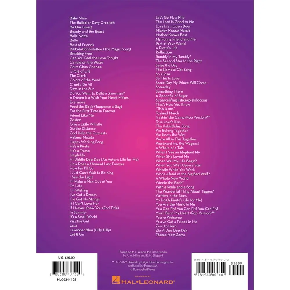 101 Disney Songs