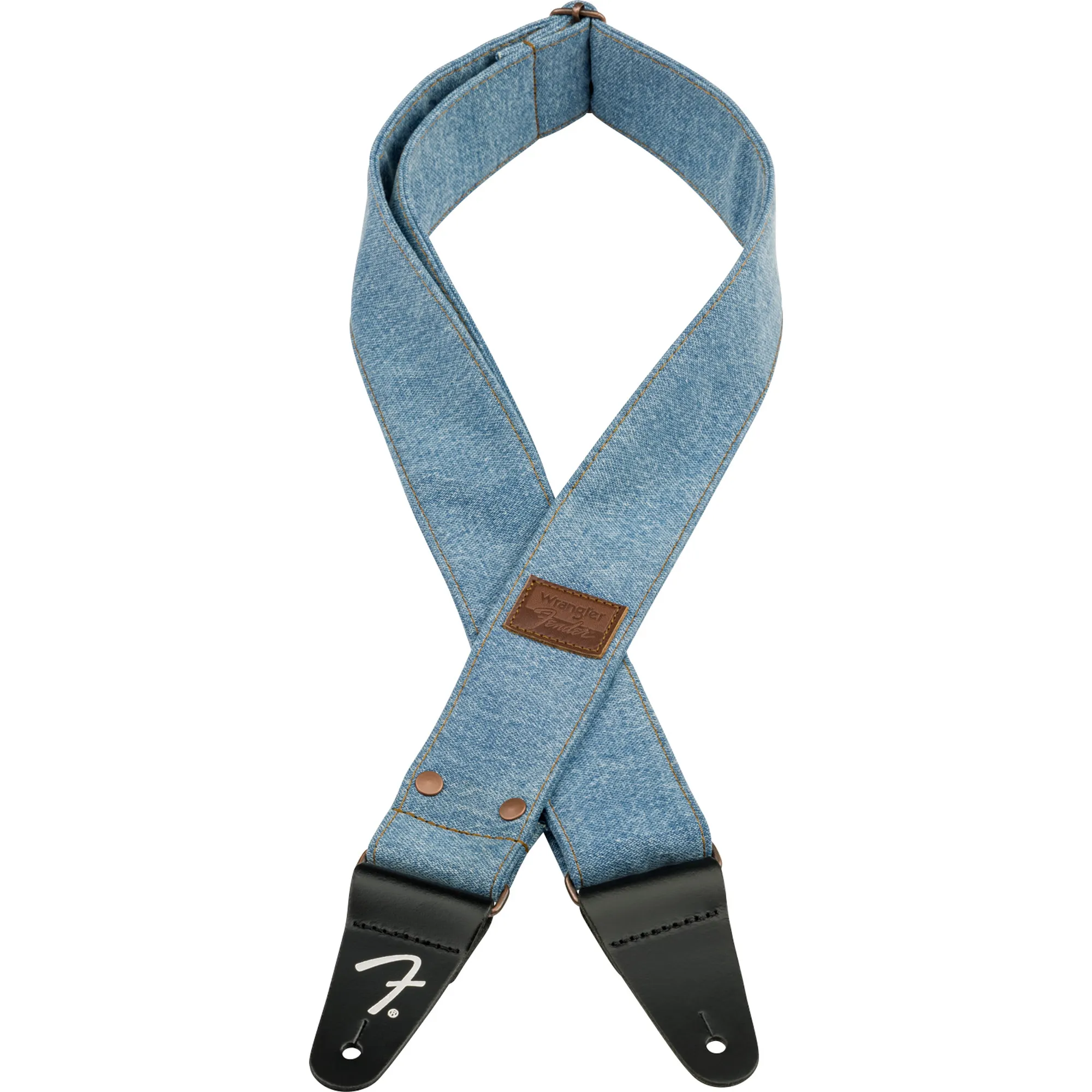 Fender X Wrangler Denim Strap LT Indigo