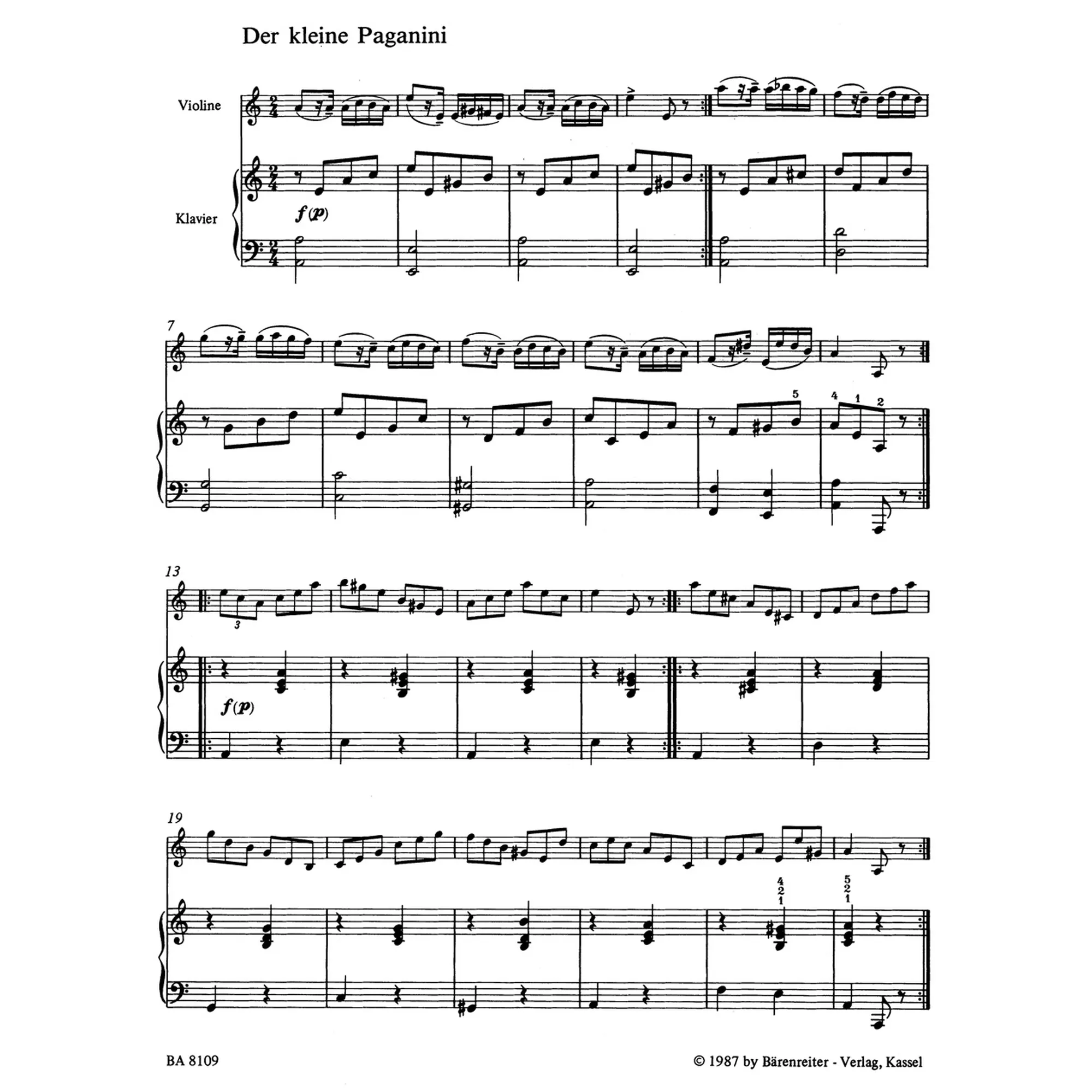 Der kleine Paganini