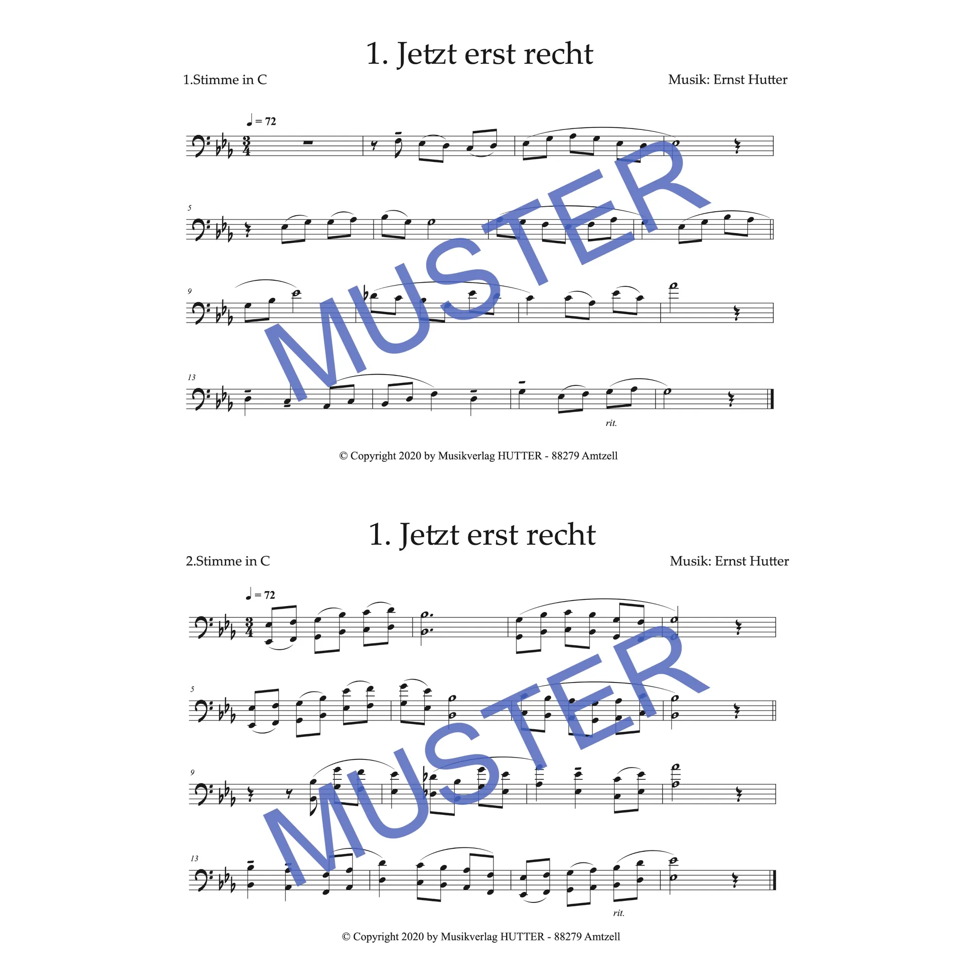 Hutter Family Vol. 1 (1. C Bass)