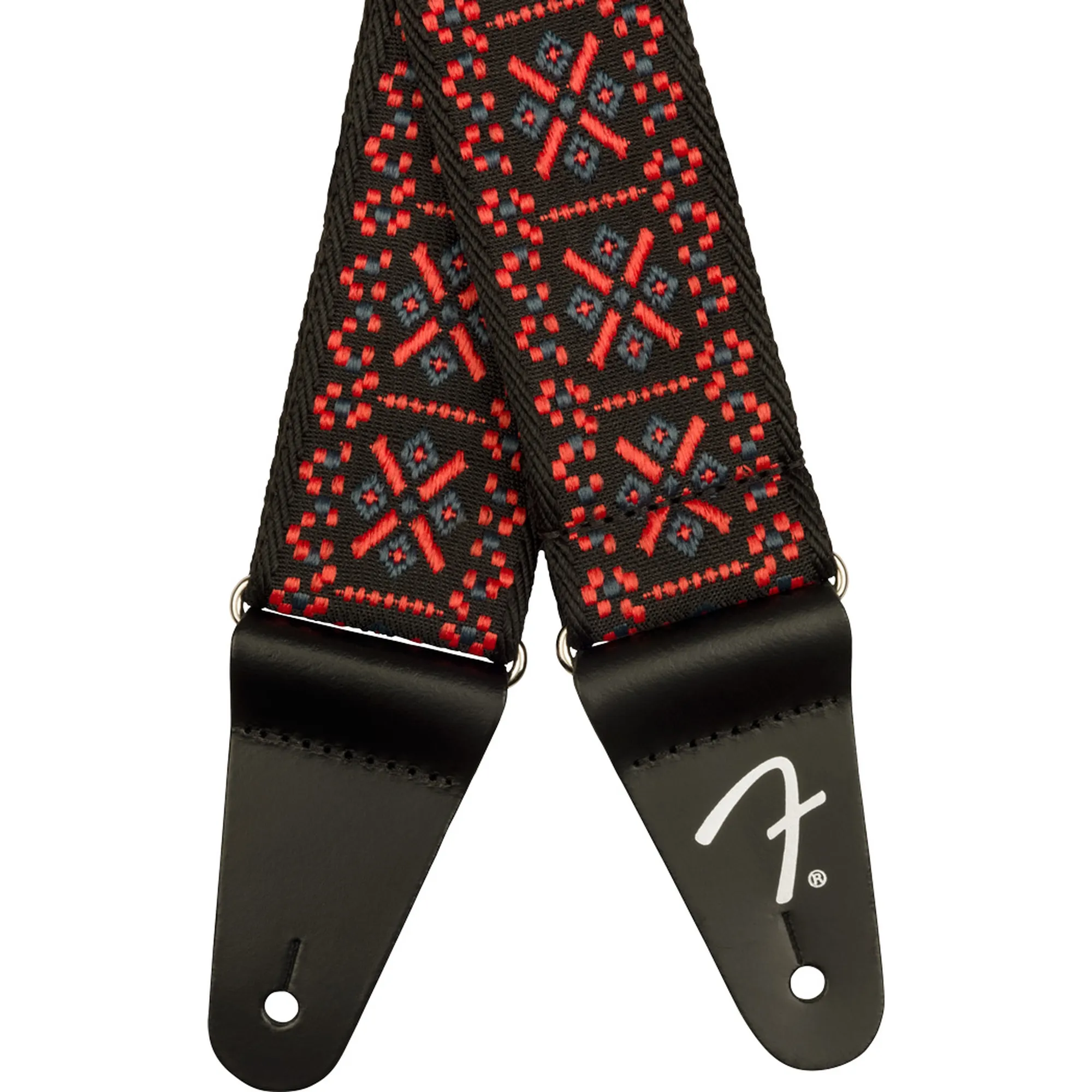 Fender Pasadena Woven Strap Lattice Red