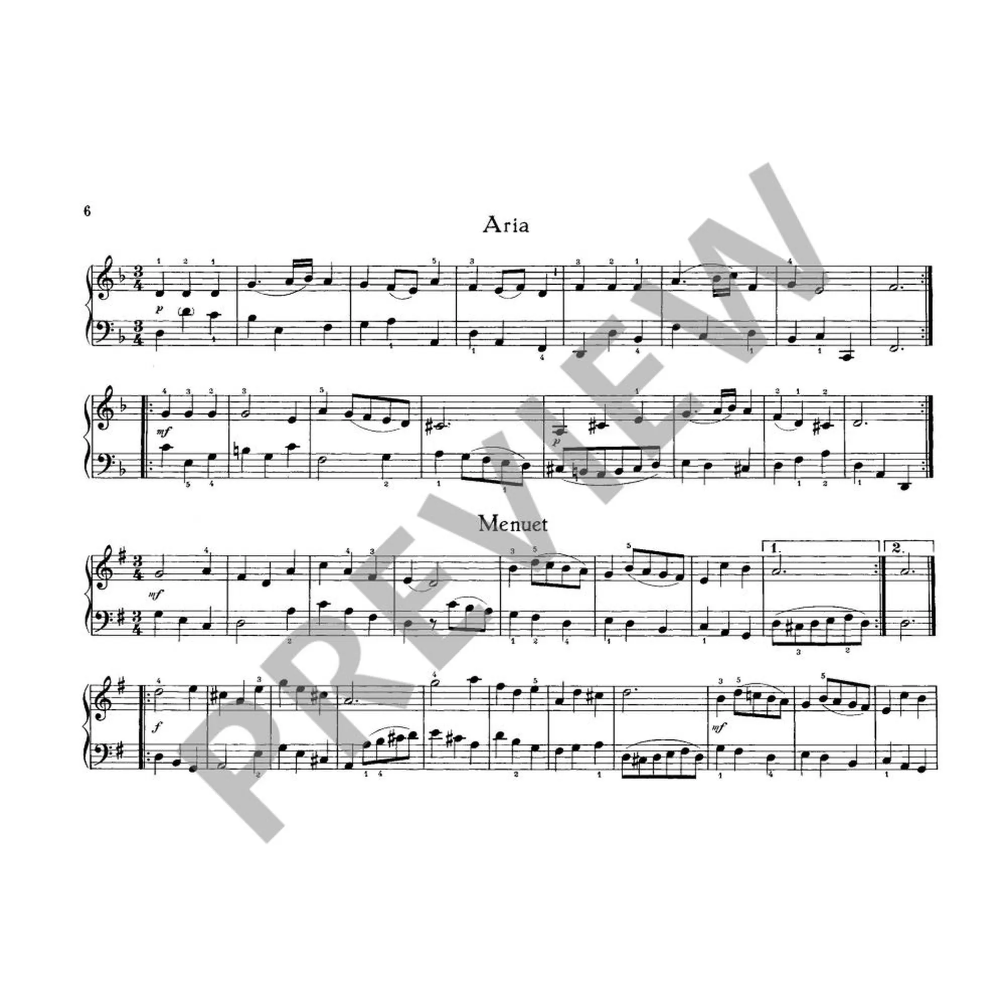Notenbüchlein für Anna Magdalena Bach