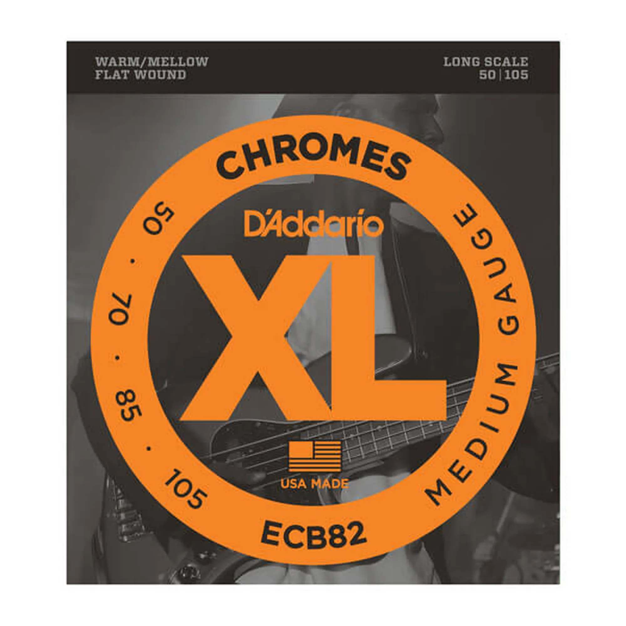 D´Addario ECB82 Flatwound Long Scale/Medium