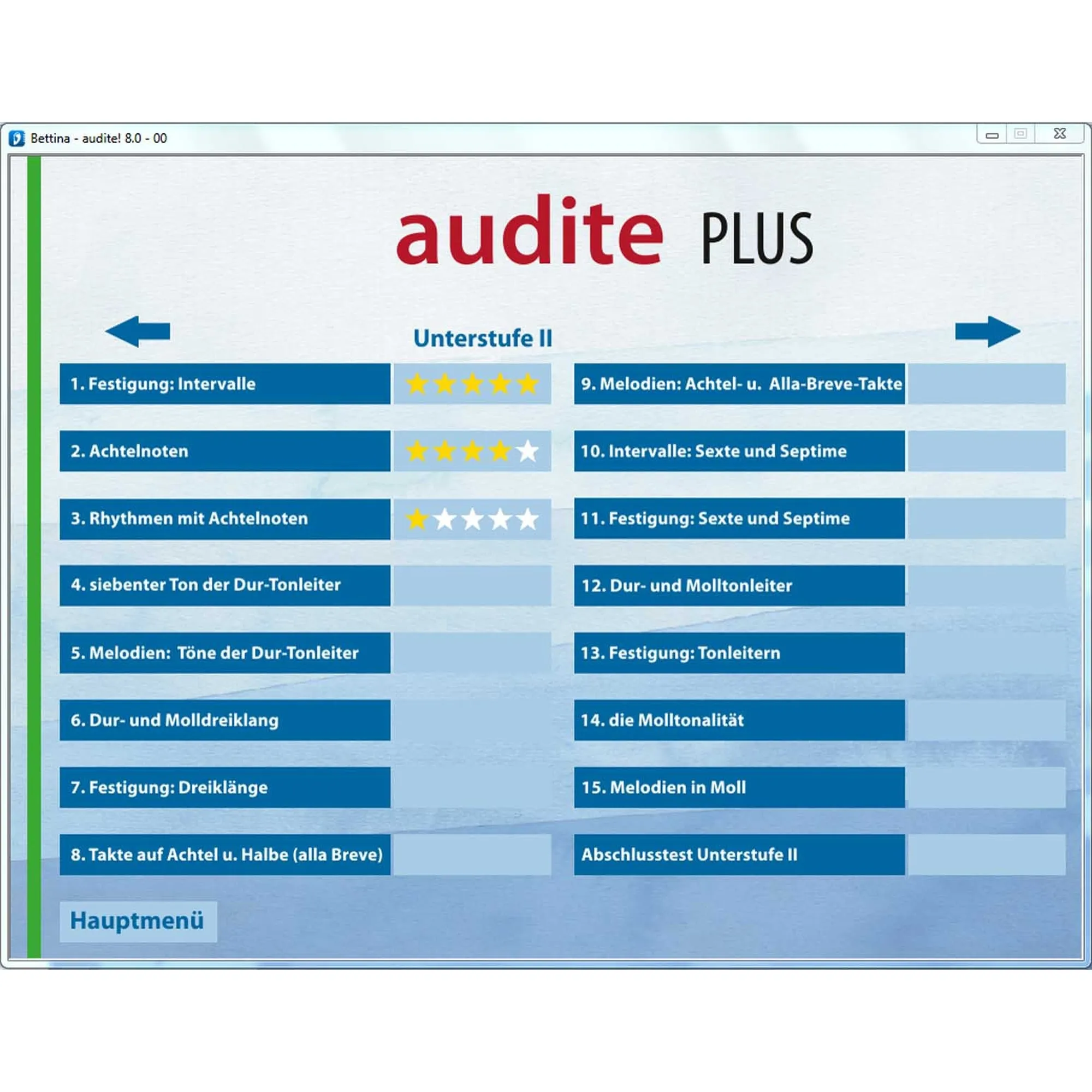 Audite PLUS - Gehörbildung