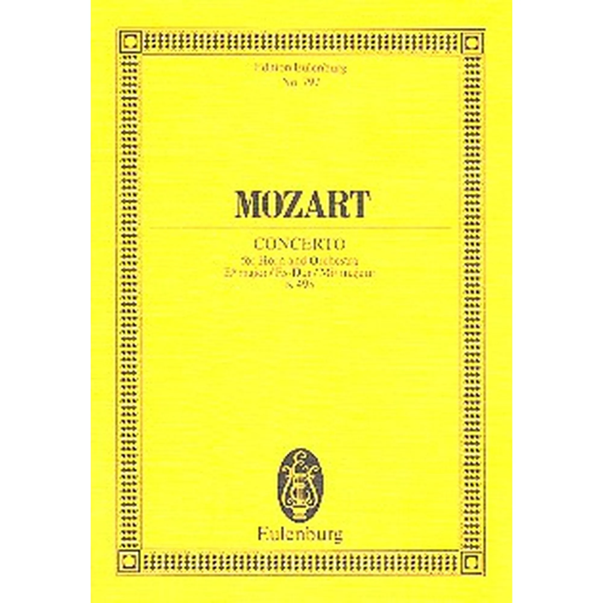 Konzert 4 ES-DUR KV 495 - Antiquariat