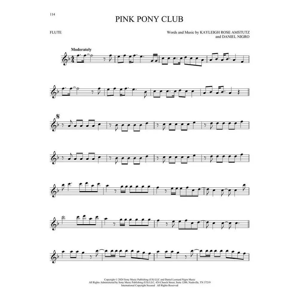 101 Top Hits for Flute