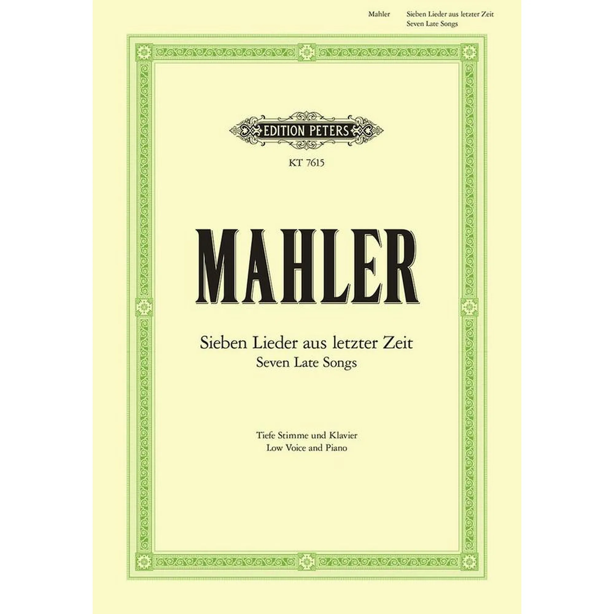 7 Lieder aus letzter Zeit -tief