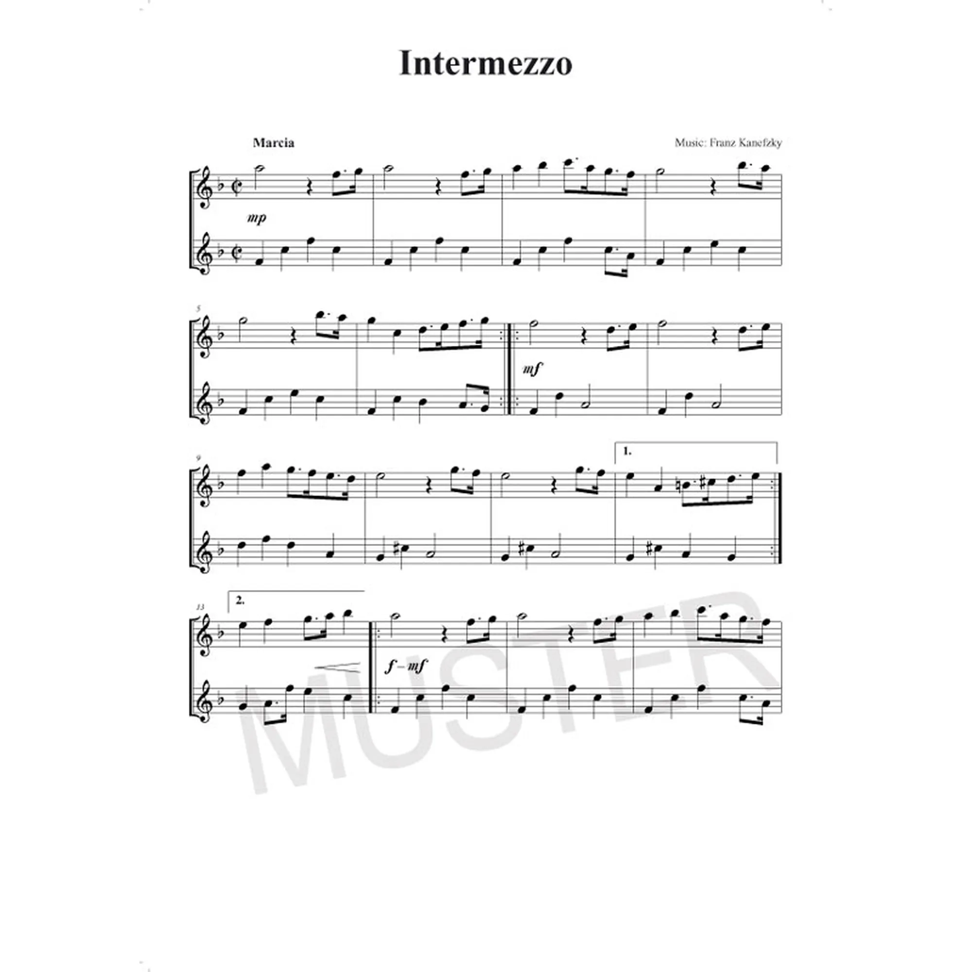 100 leichte Duette - Altsax