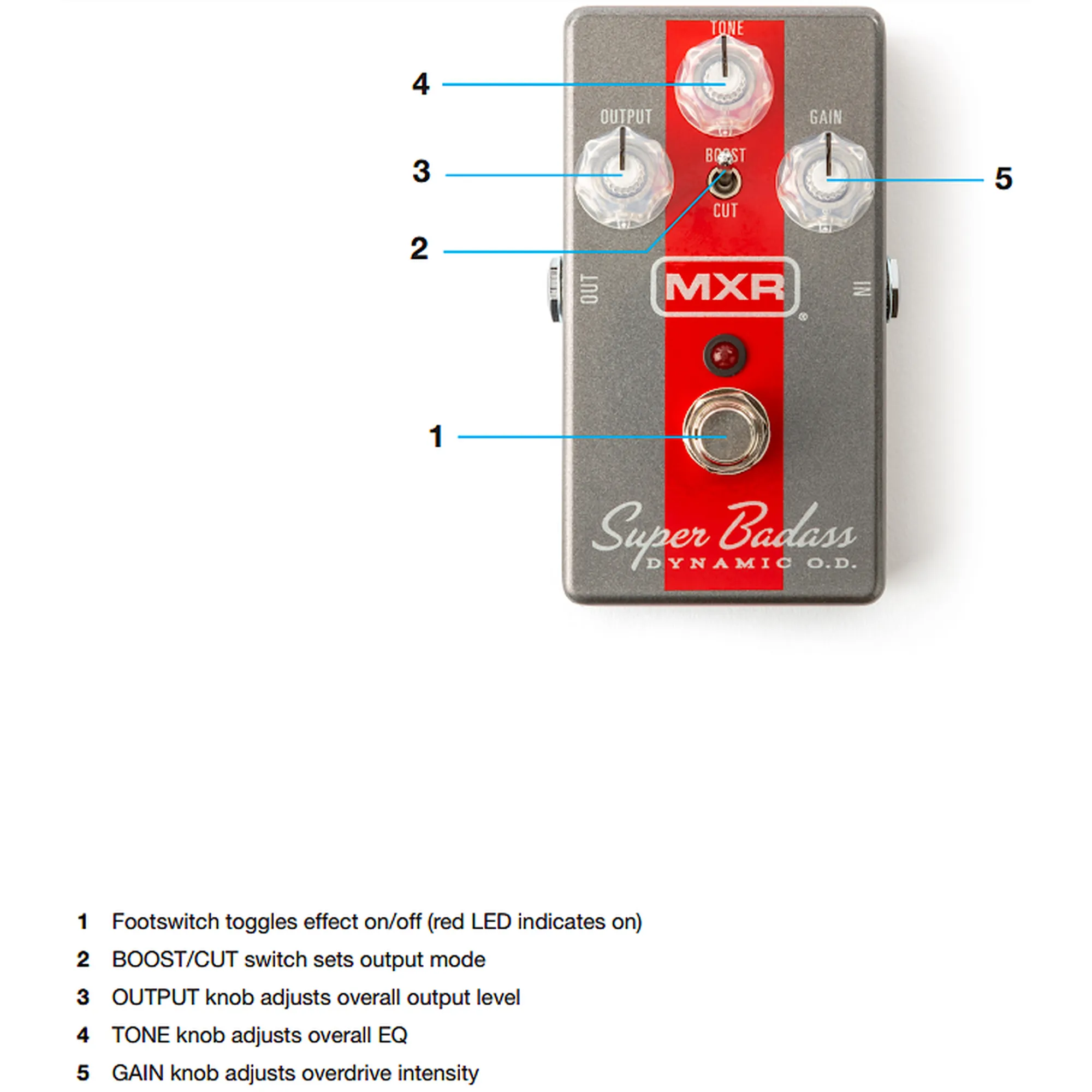 MXR M249 Super Badass Dynamic Overdrive