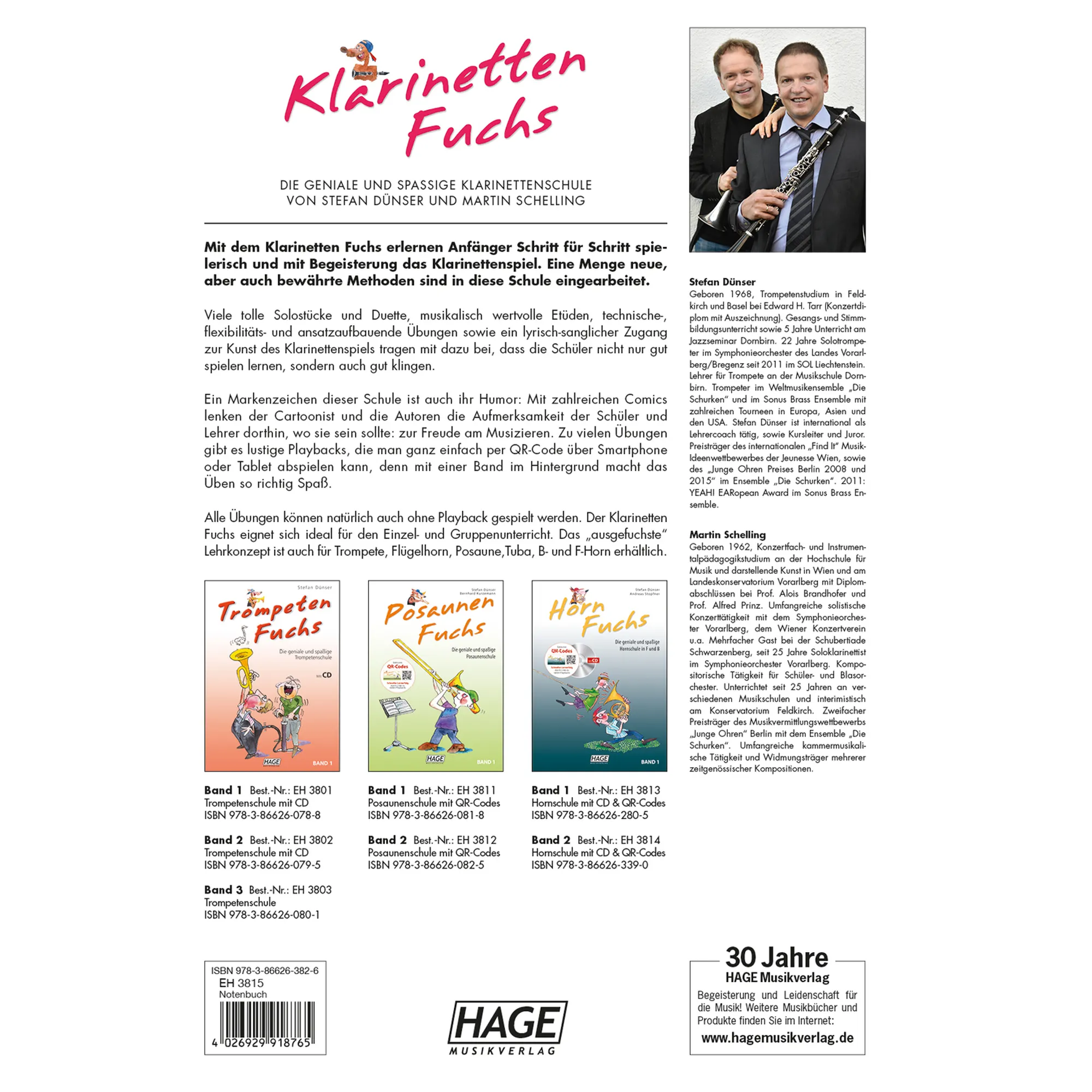 Klarinetten Fuchs Band 1