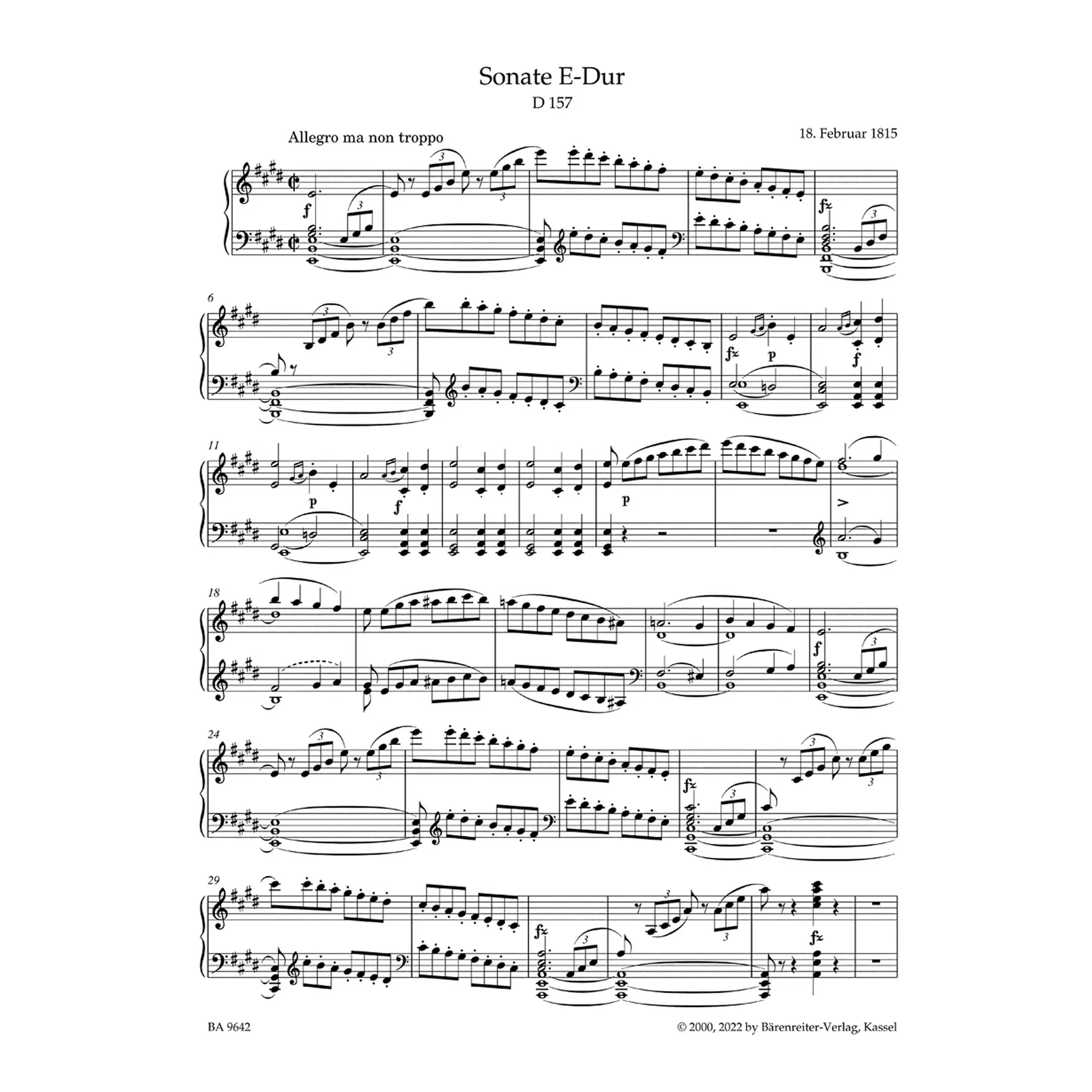 Sonaten Band 1 - Die frühen Sonaten