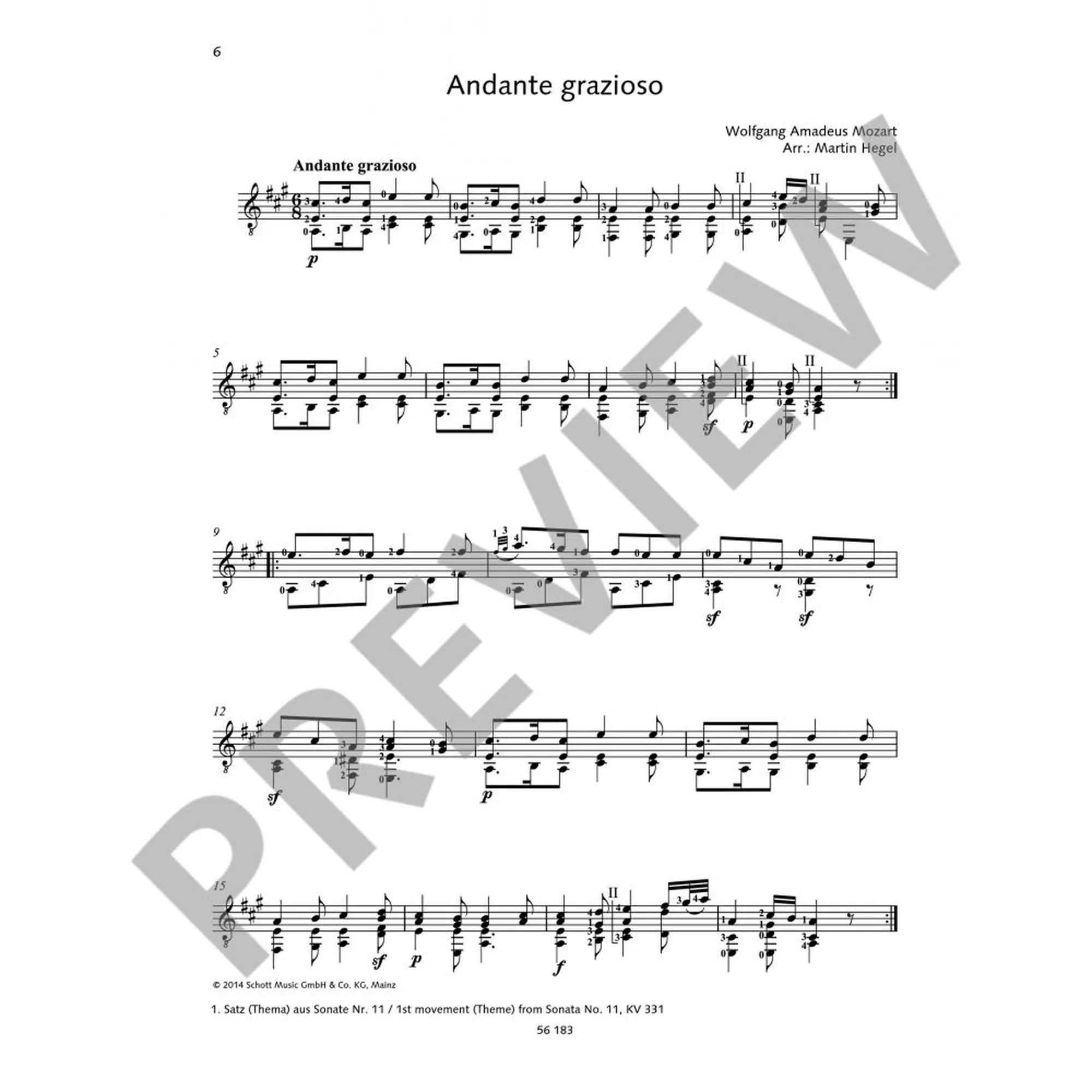 Mozart for Guitar