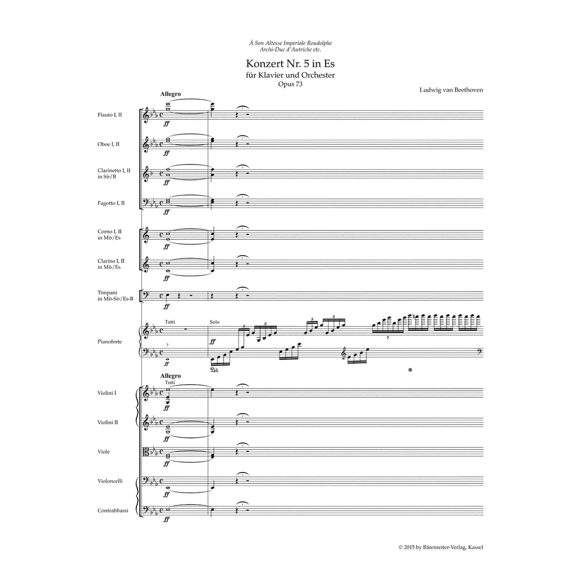 Konzert Nr. 5 Es-Dur op. 73