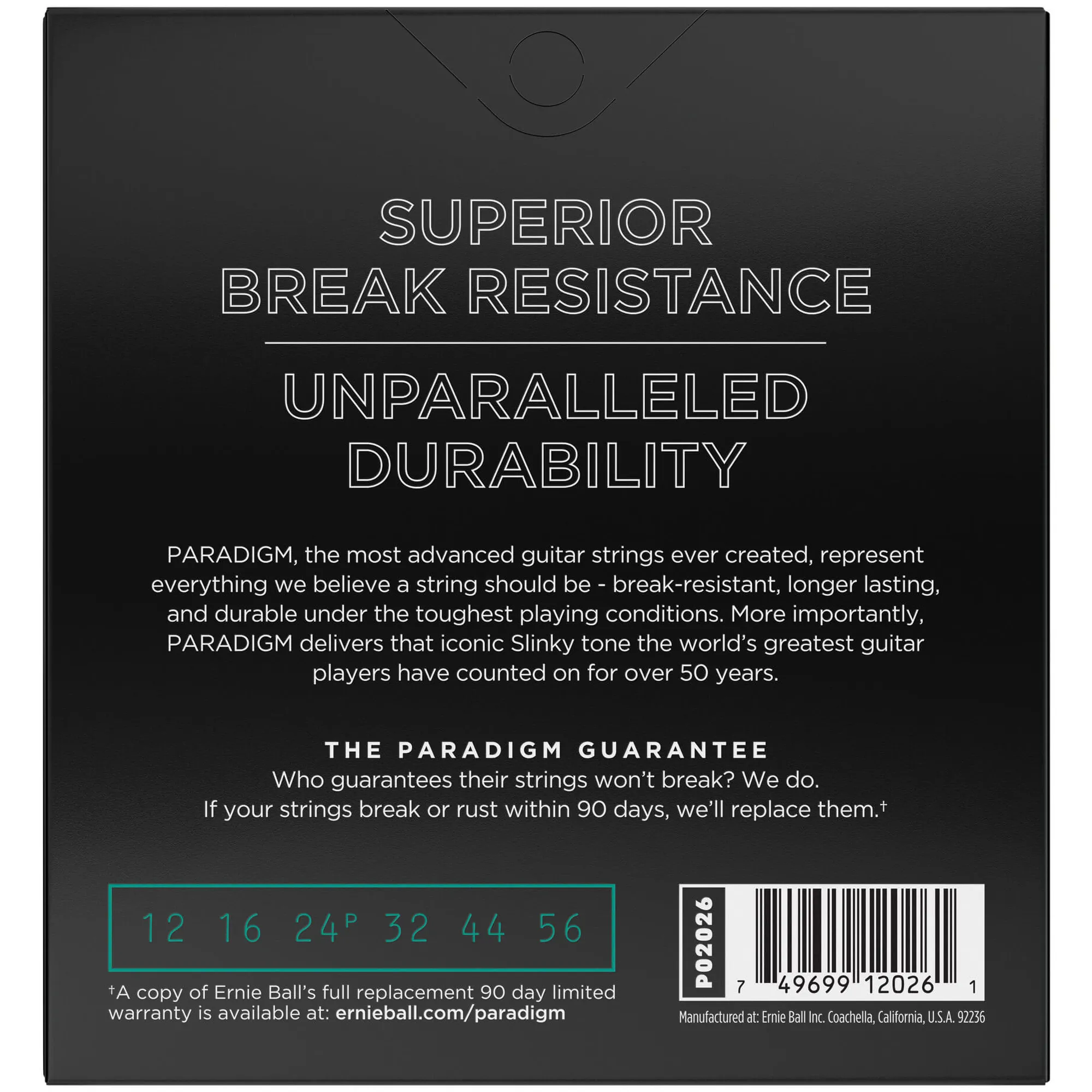 Ernie Ball E2026 Paradigm Not Even Slinky