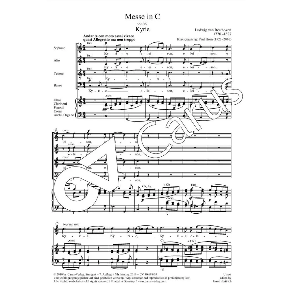 Messe C-Dur op.86