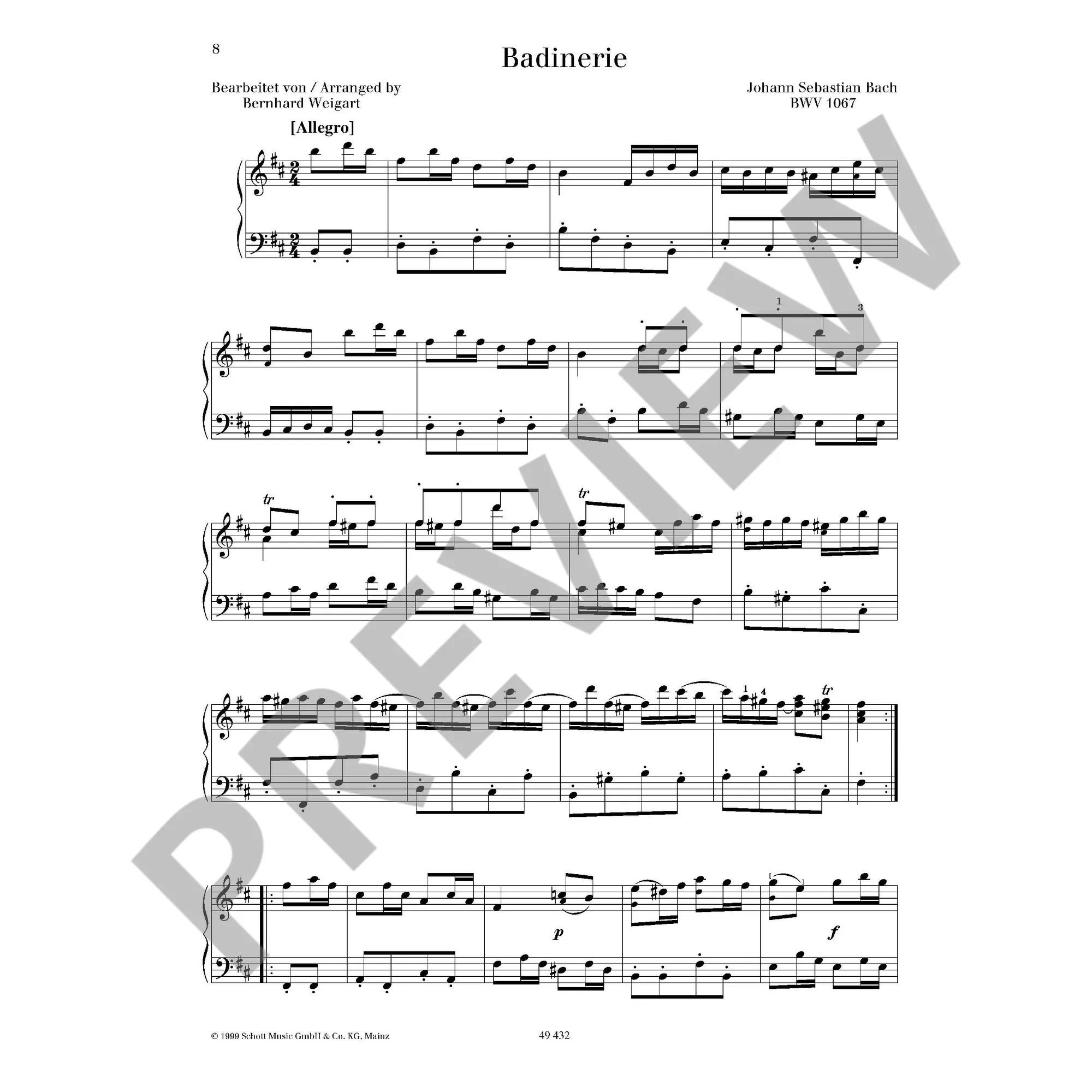 Bach - Berühmte Stücke