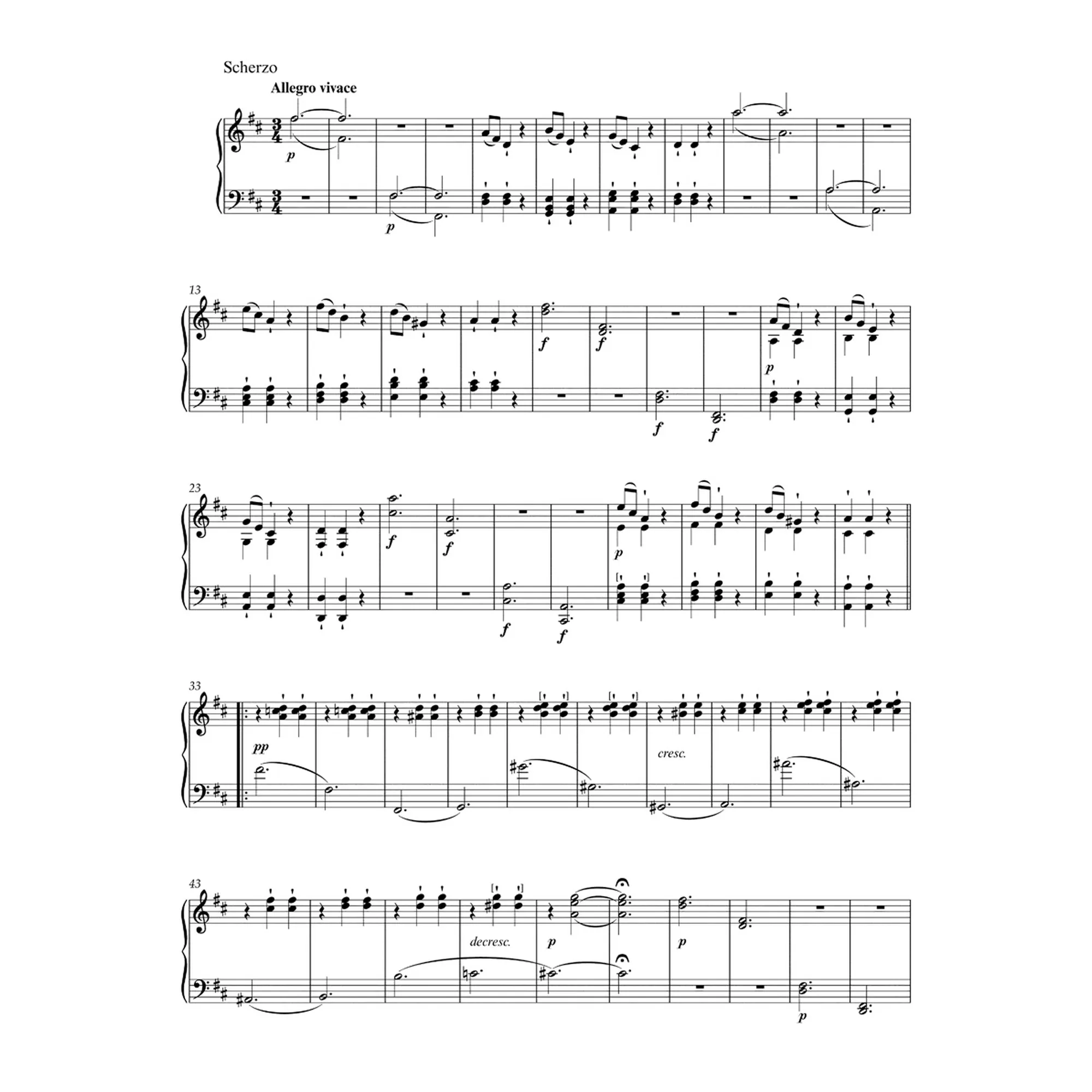 Sonate in D-Dur, op. 28 (Pastorale)