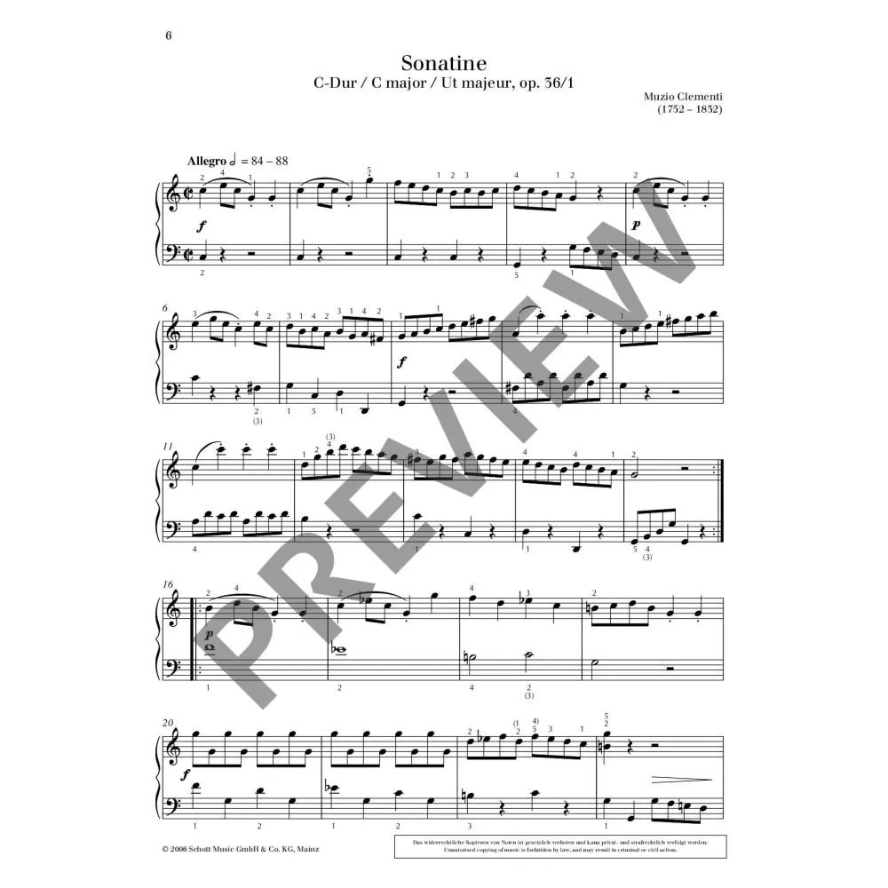 8 leichte Sonatinen