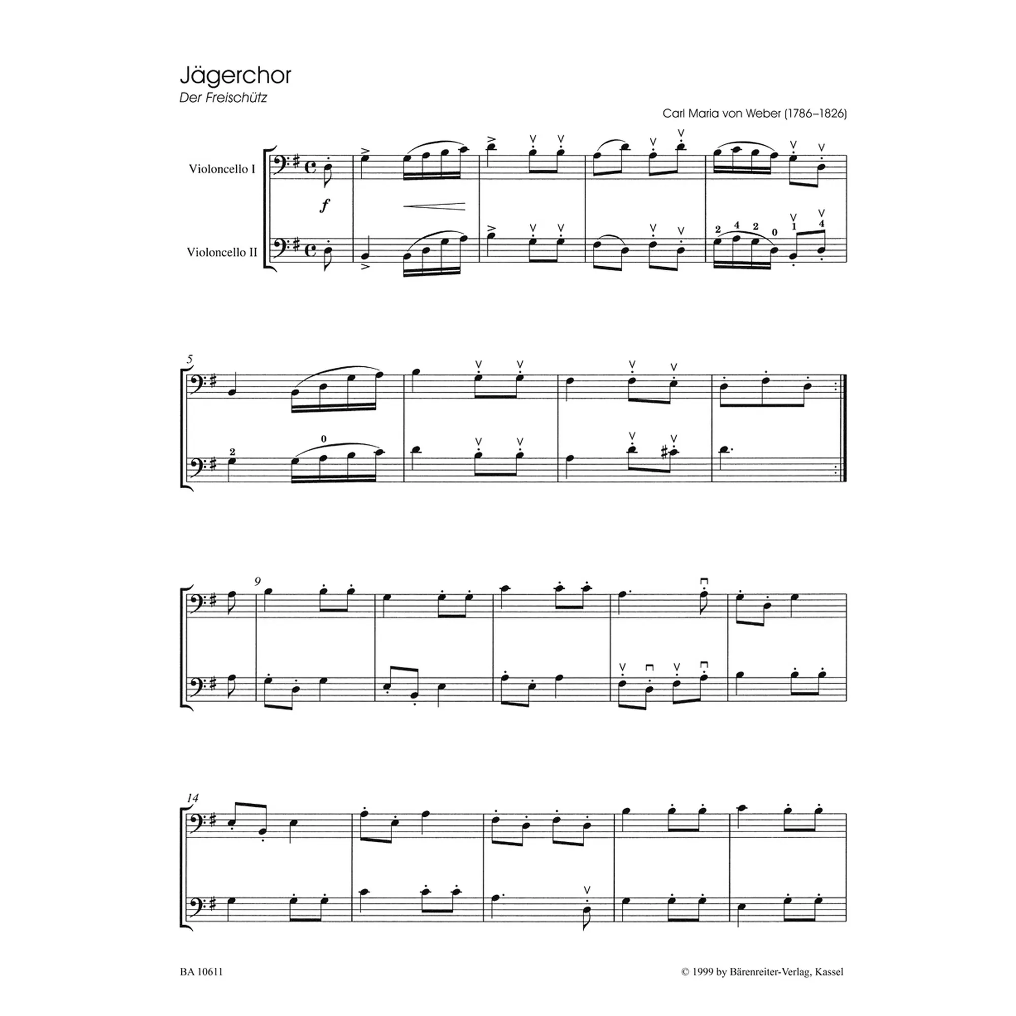 Classic Hits - Duette für Cello