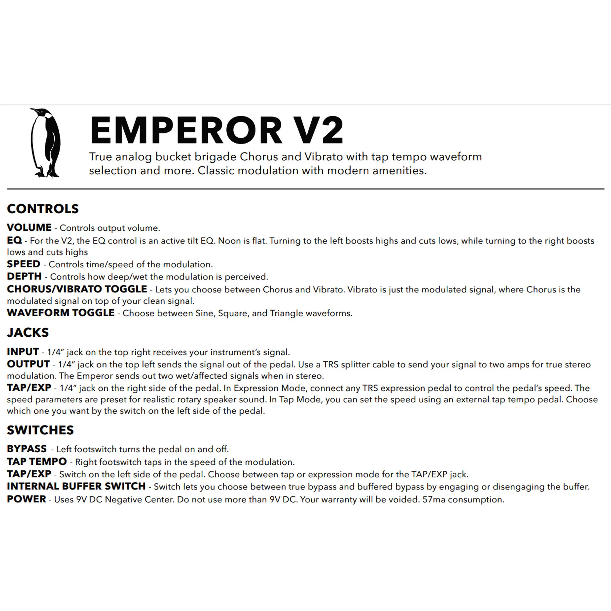 JHS Pedals Emperor V2