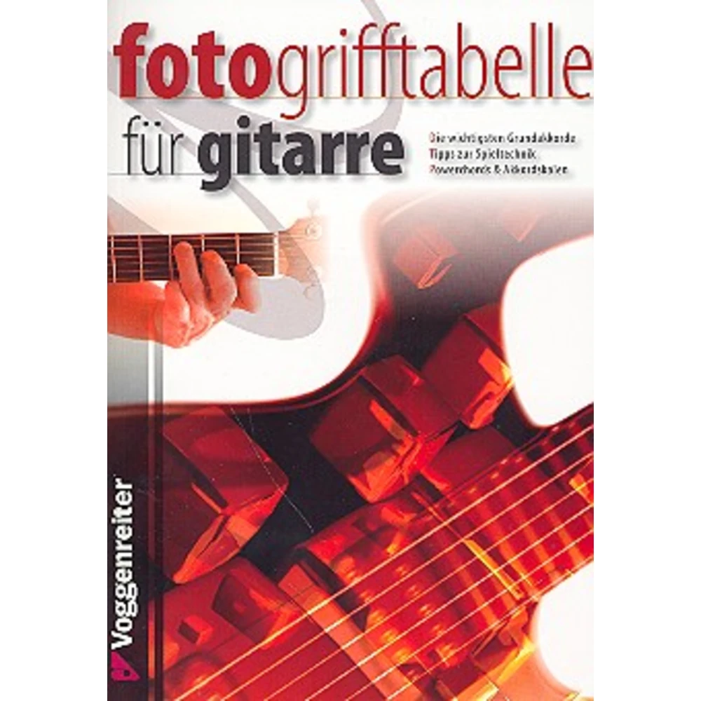 Fotogrifftabelle für Gitarre