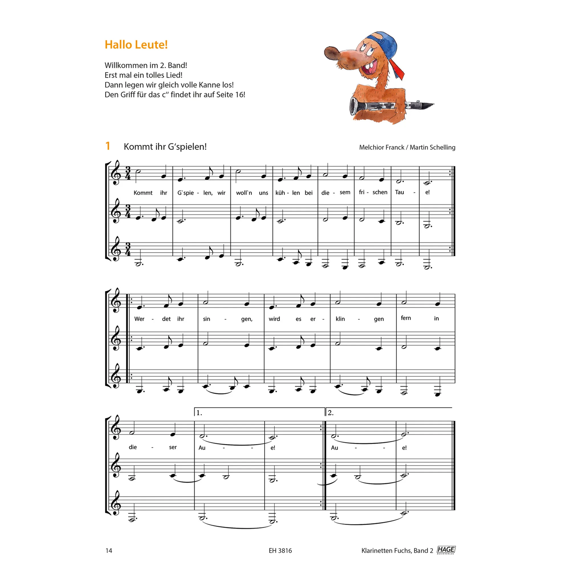 Klarinetten Fuchs Band 2