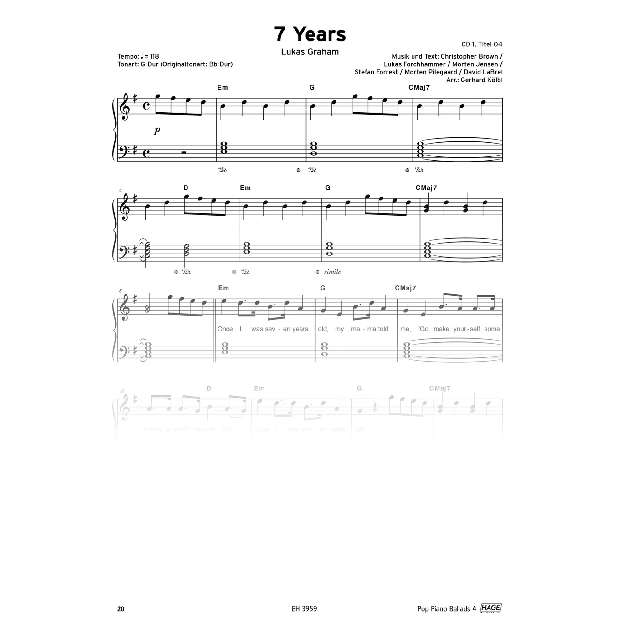 Pop Ballads Band 4