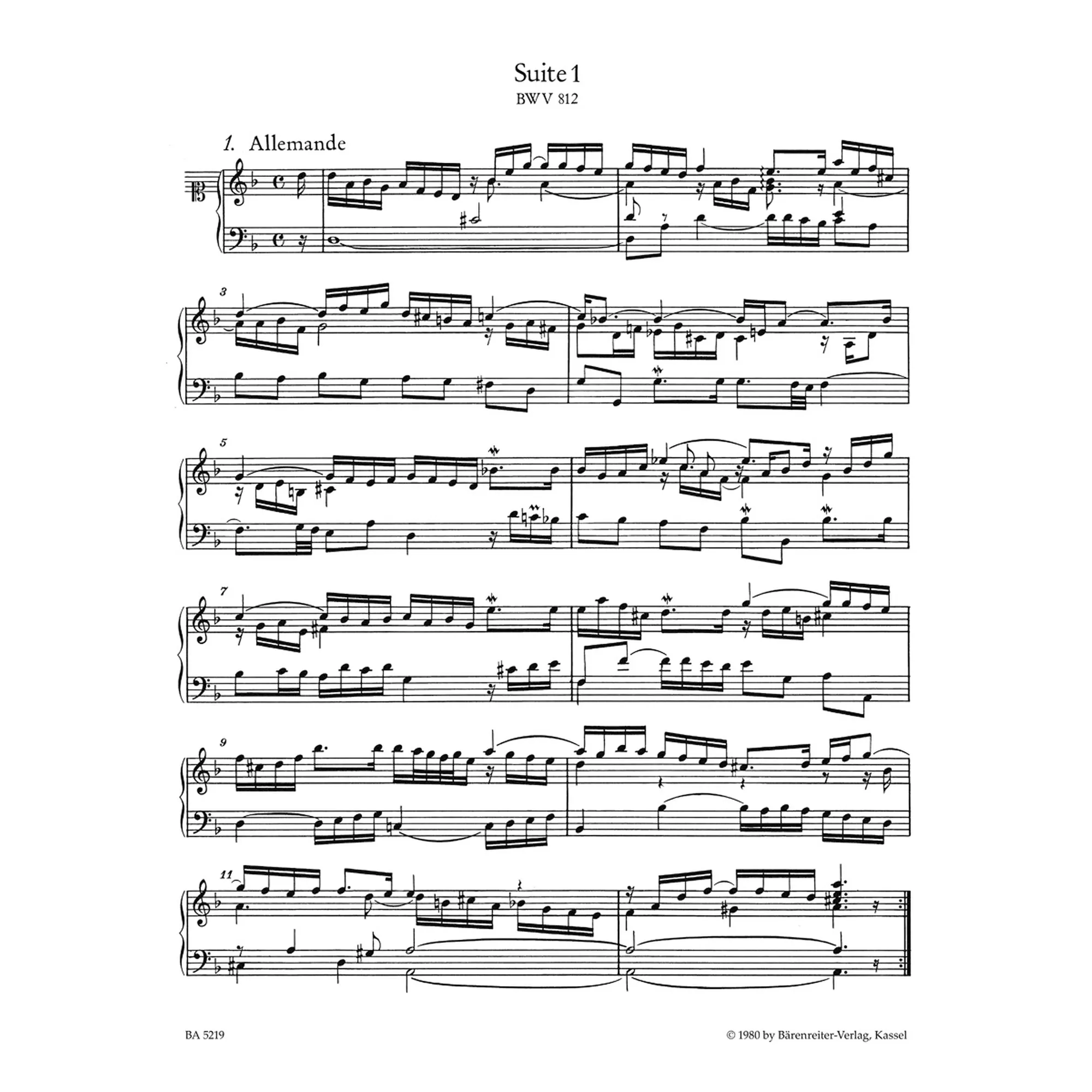 6 französische Suiten BWV 812-817 814A 815A