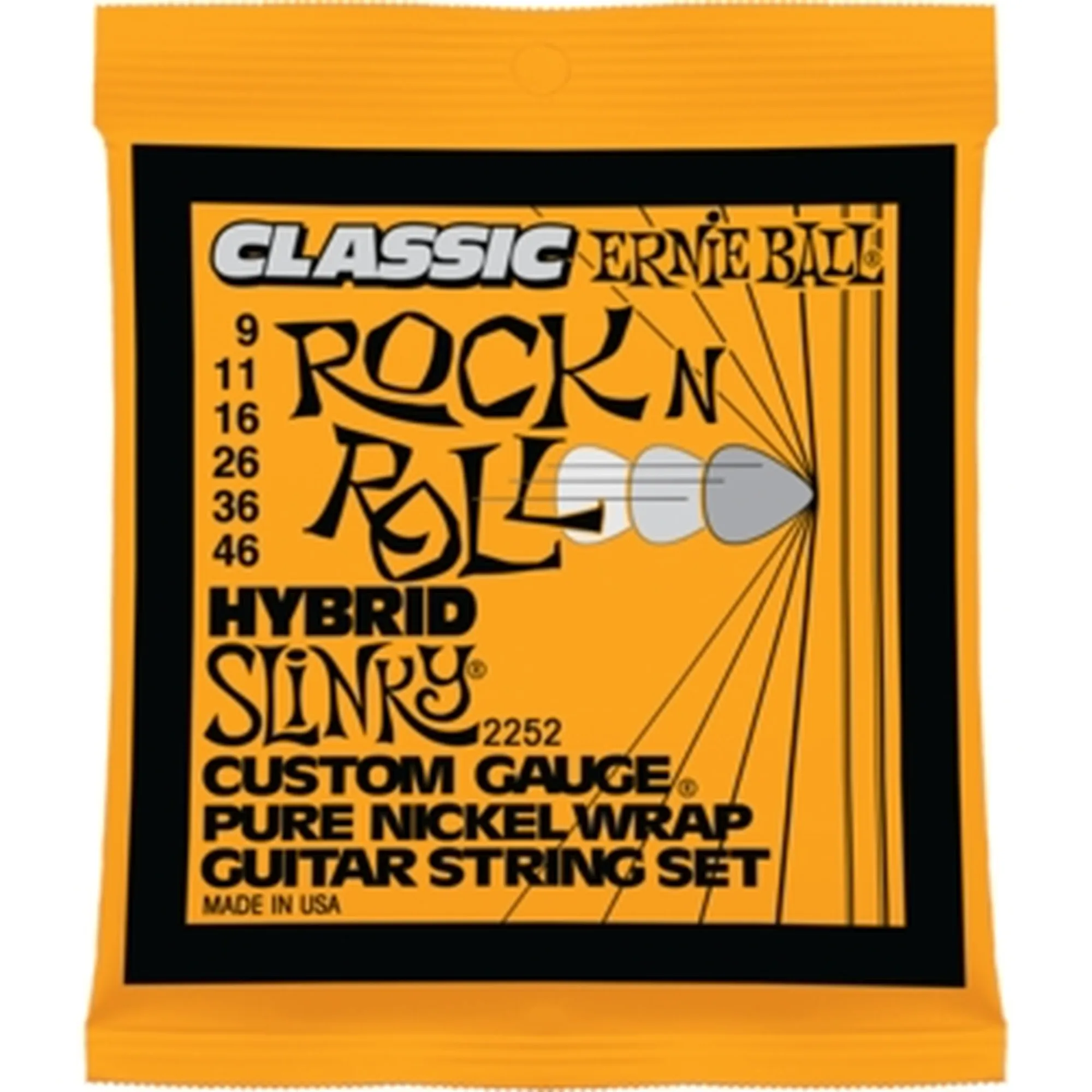 Ernie Ball EB2252 Hybrid Slinky Rock ´n Roll