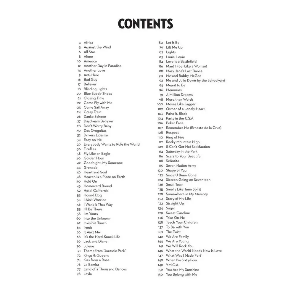 101 Simple Songs