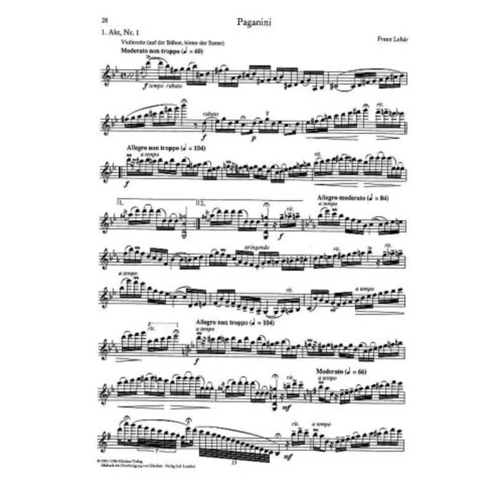 ORCHESTER PROBESPIEL Violine 1