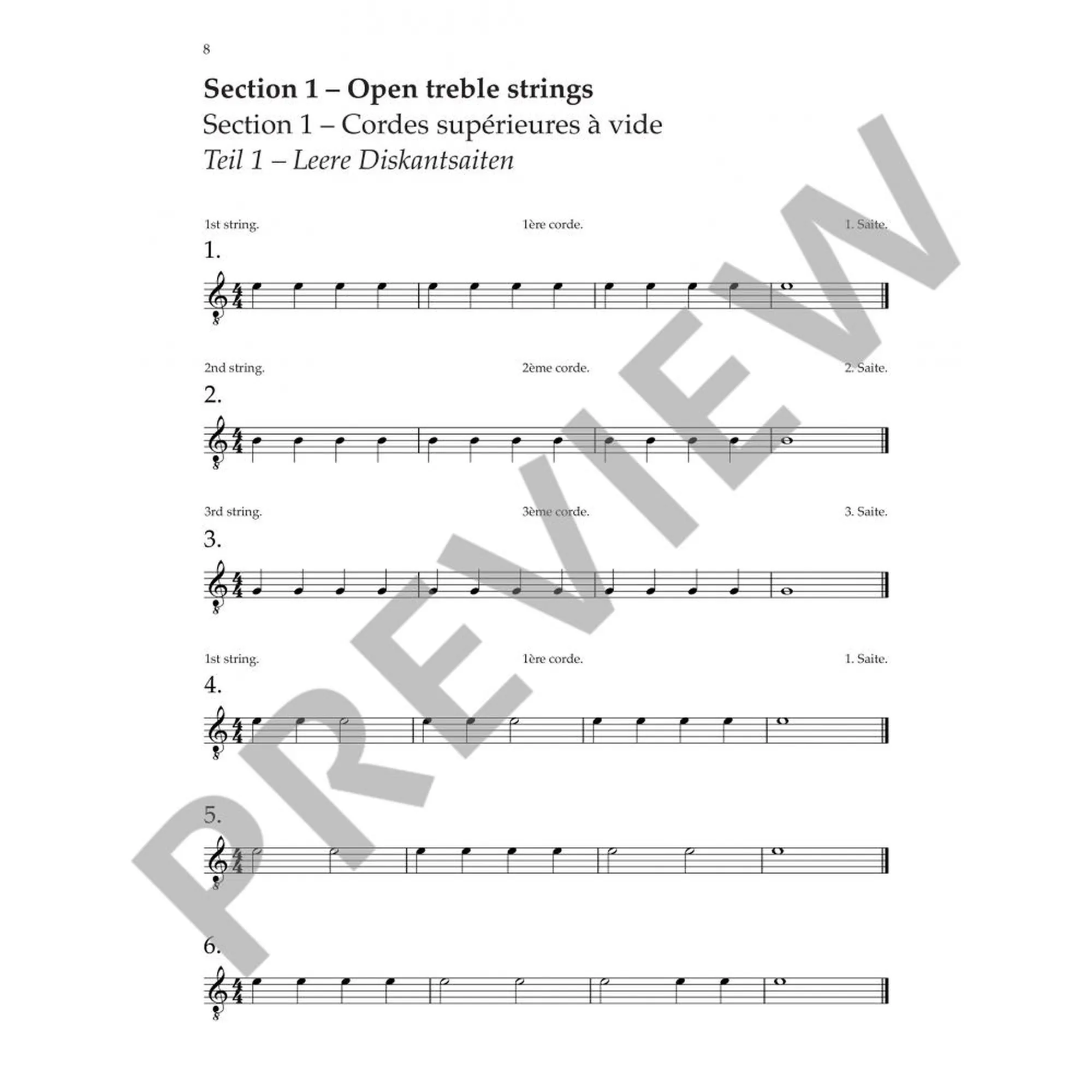Vom-Blatt-Spiel auf der Gitarre 1