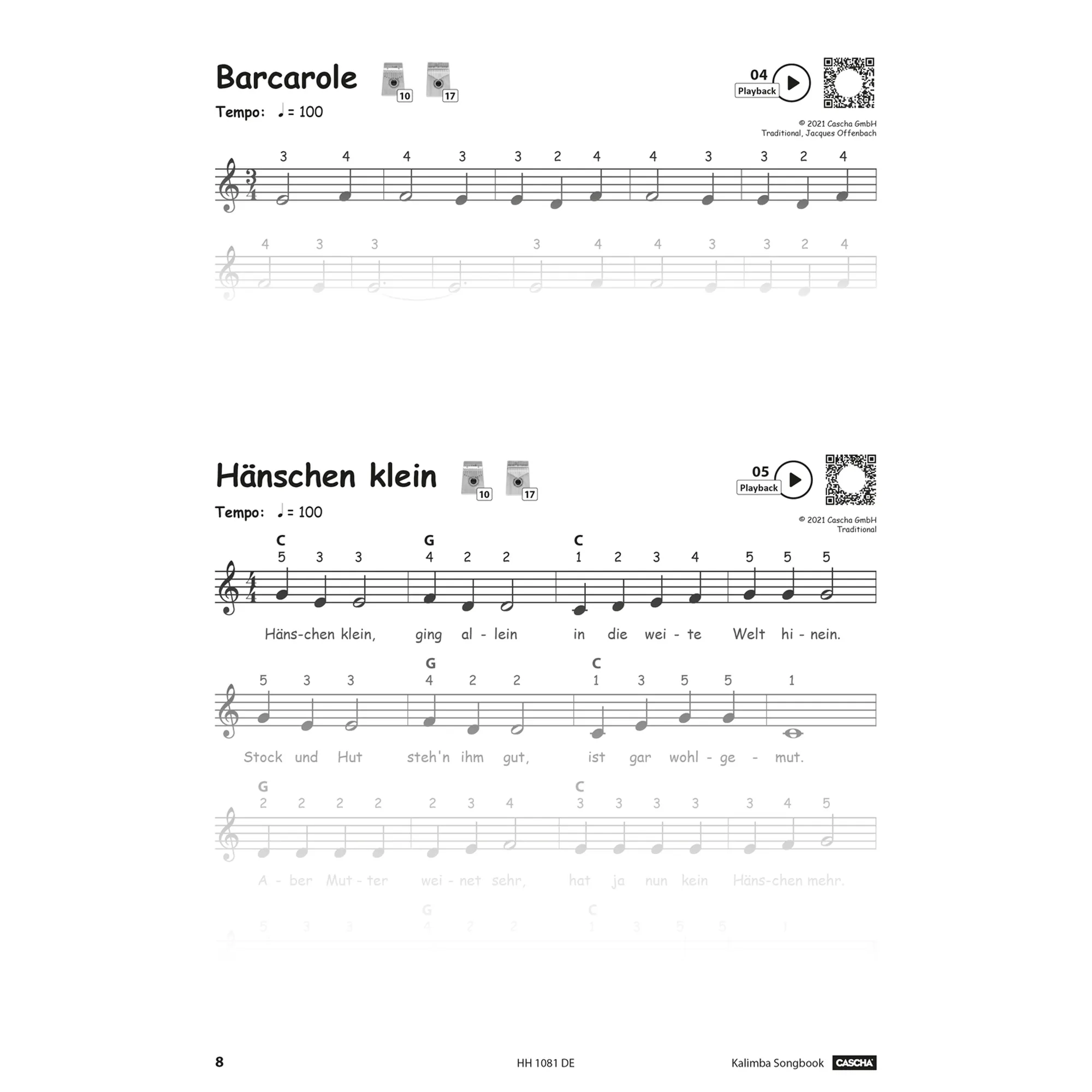 Kalimba Songbook