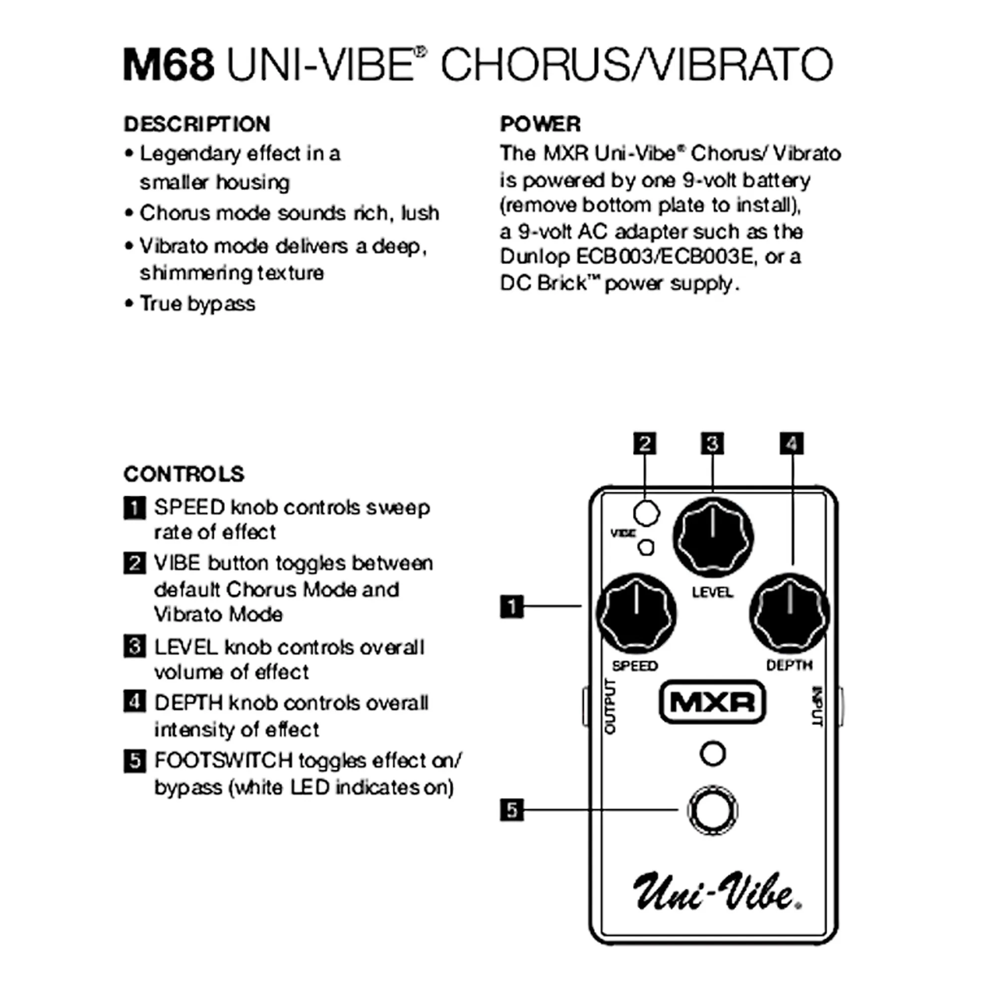 MXR M68 Uni-Vibe