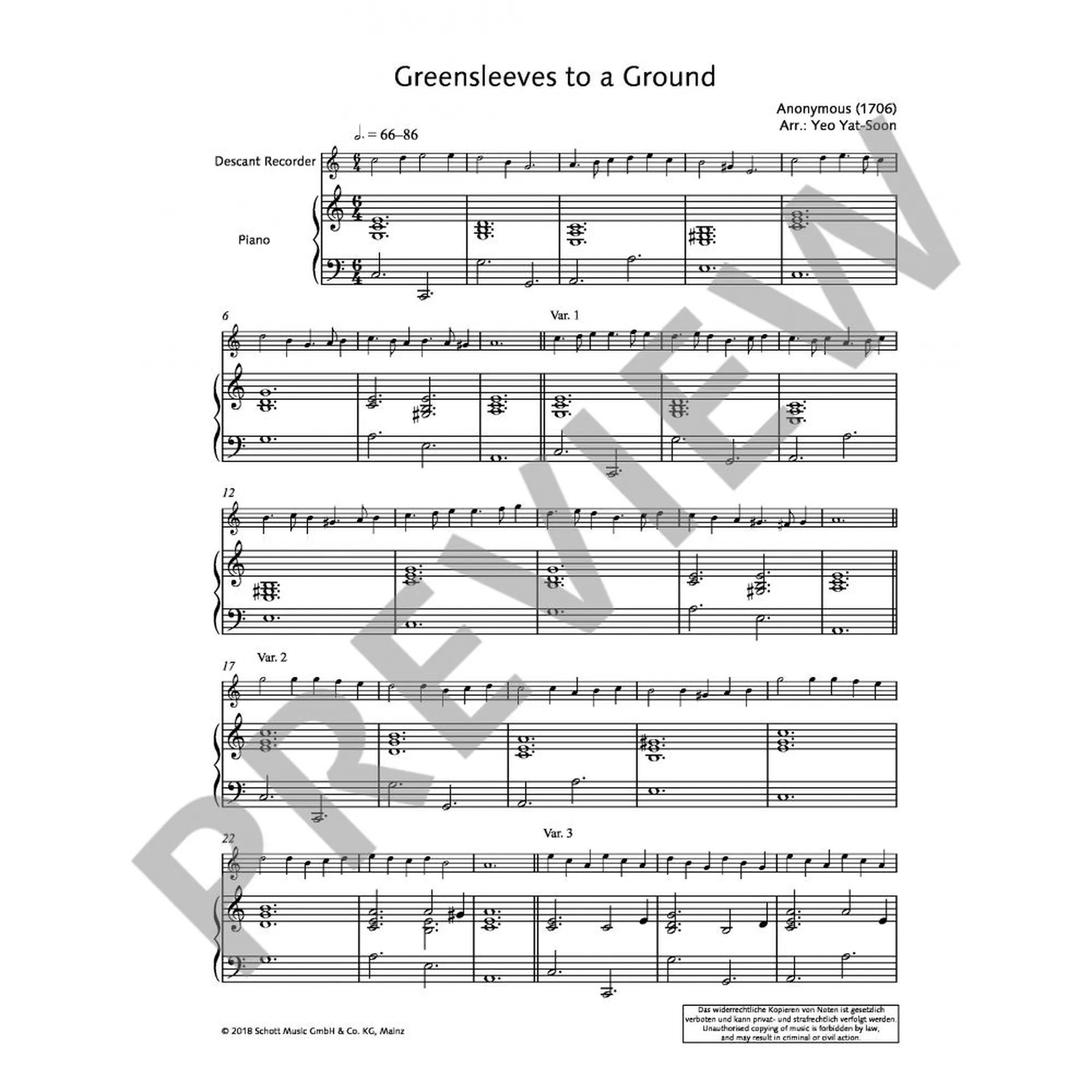 Greensleeves to a Ground