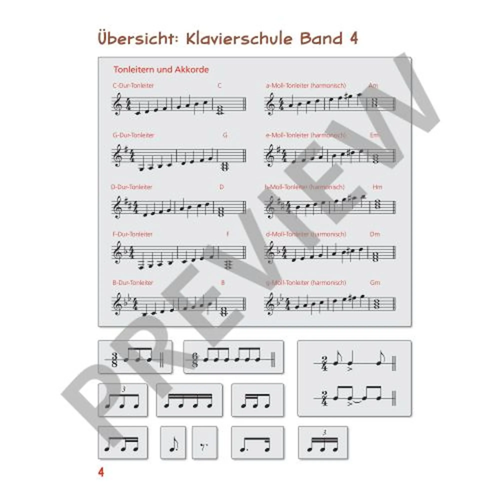 Piano junior - Theoriebuch Band 4