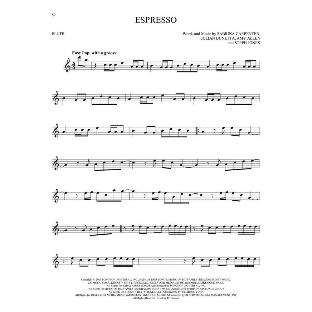 101 Top Hits for Flute