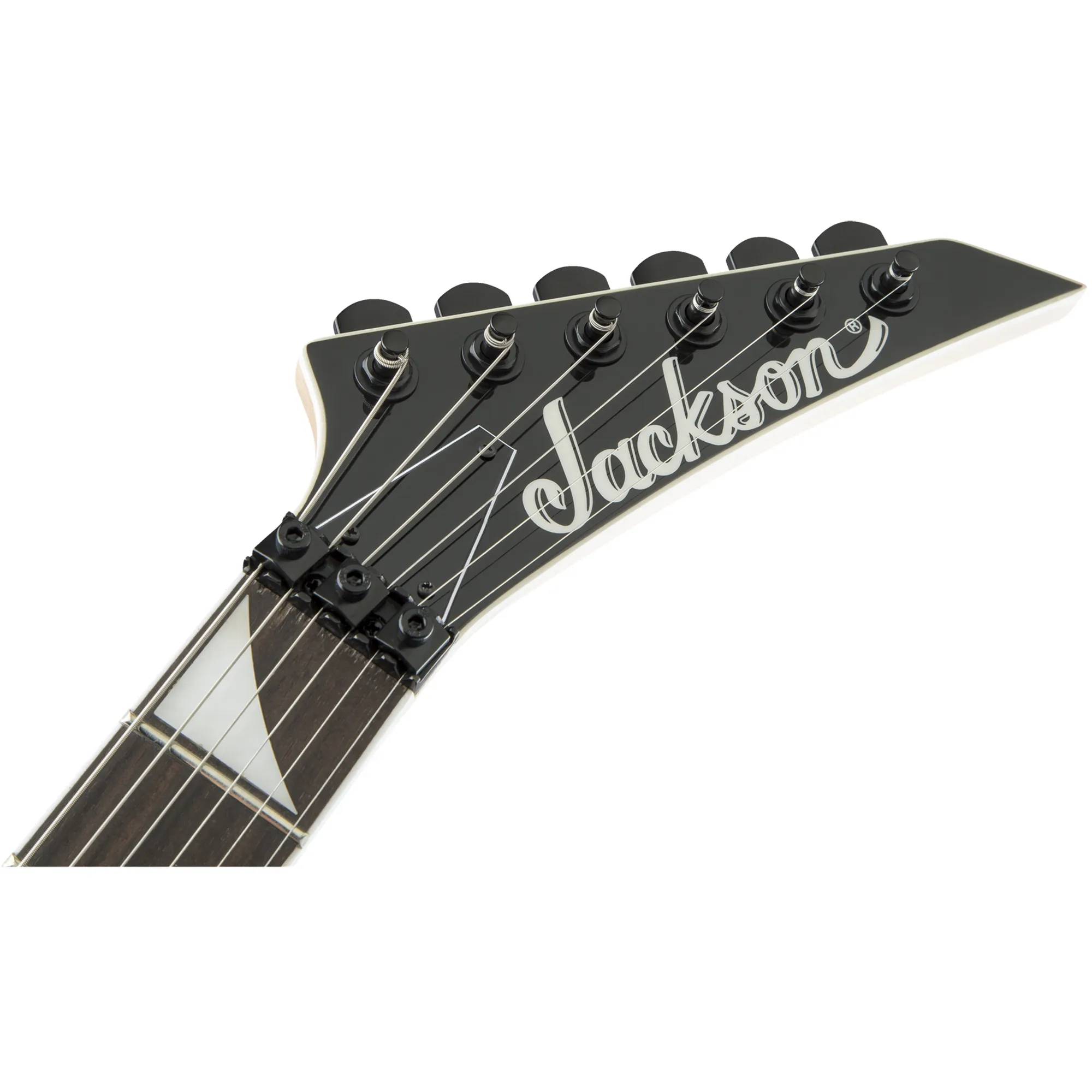 Jackson JS32 Rhoads AH FB - Black with White Bevels