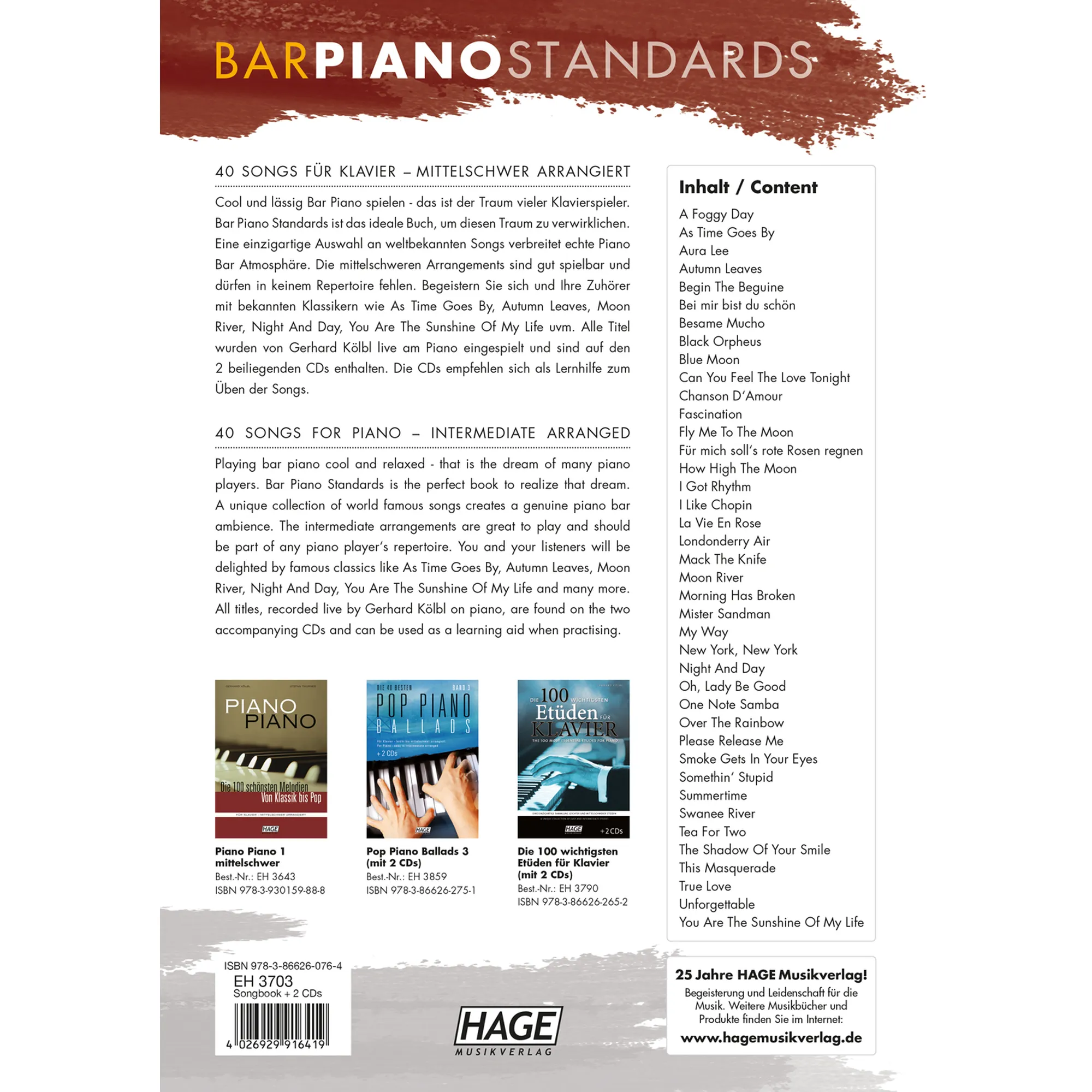 Bar Piano Standards