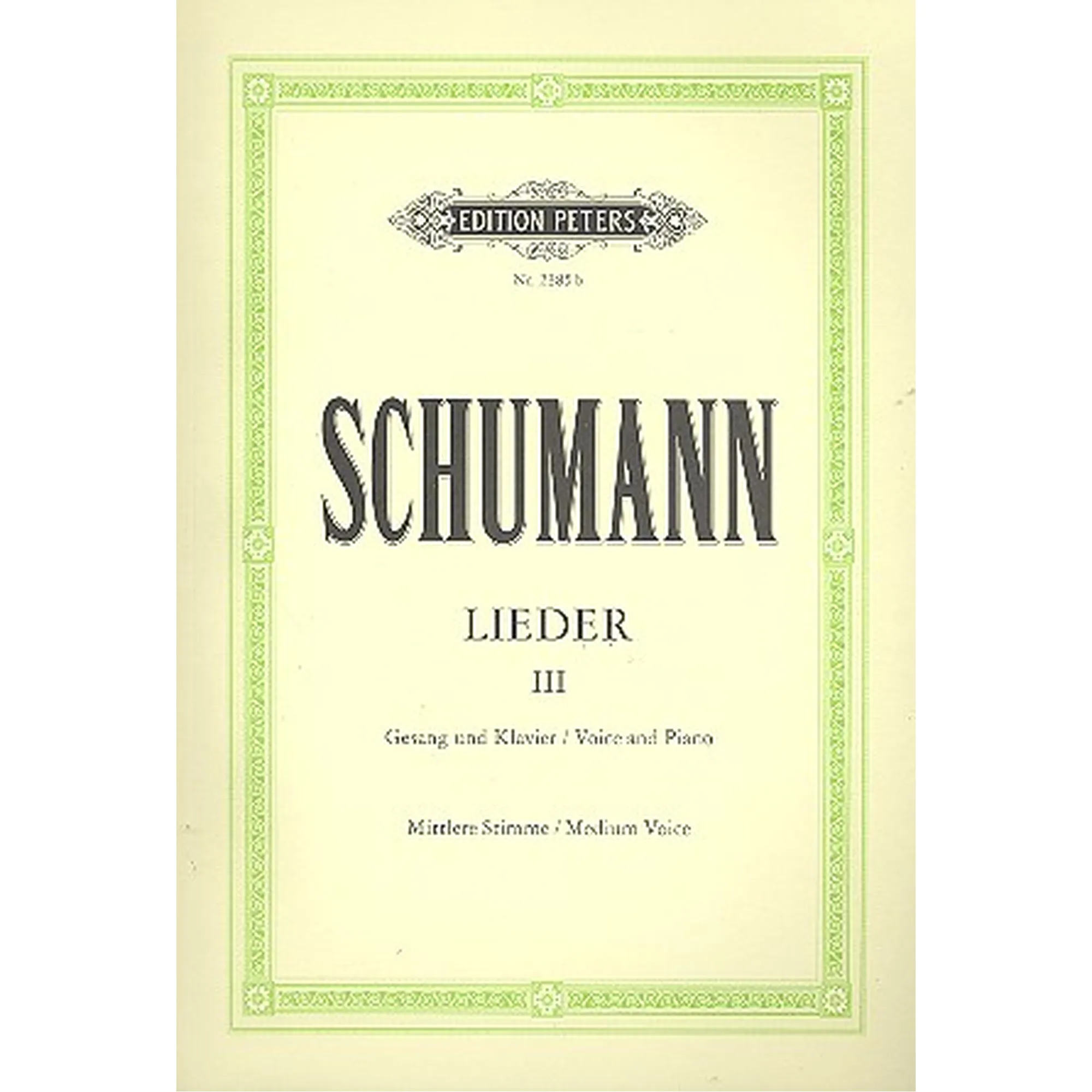 Schumann Lieder Band 3 mittel