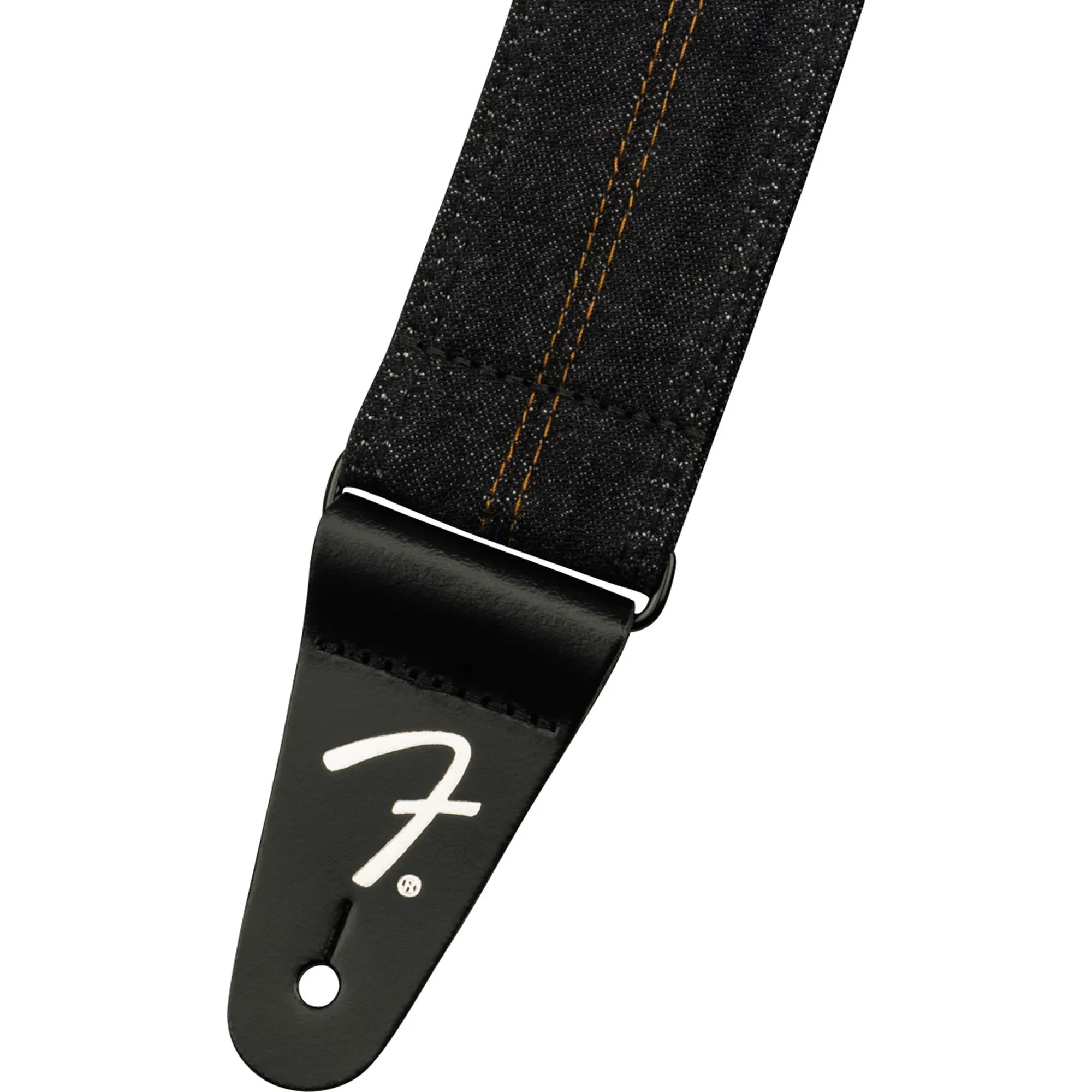 Fender X Wrangler Denim Strap Black Stitch