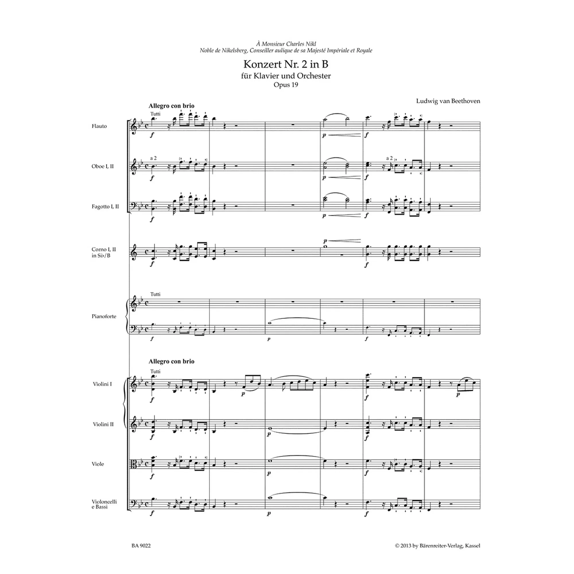 Konzert B-Dur Nr.2 op.19