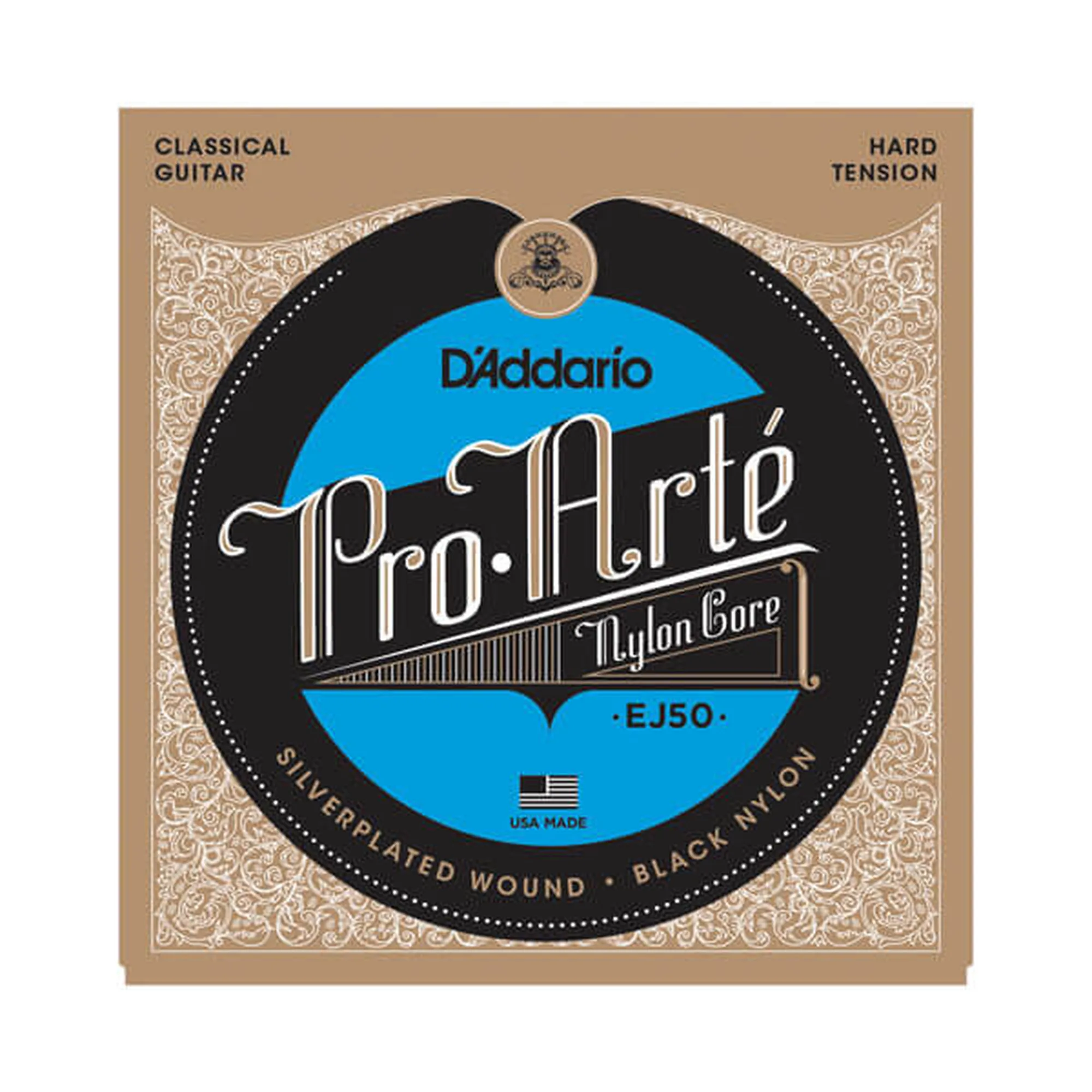 D´Addario EJ50 Pro Arte Silver/Black Hard