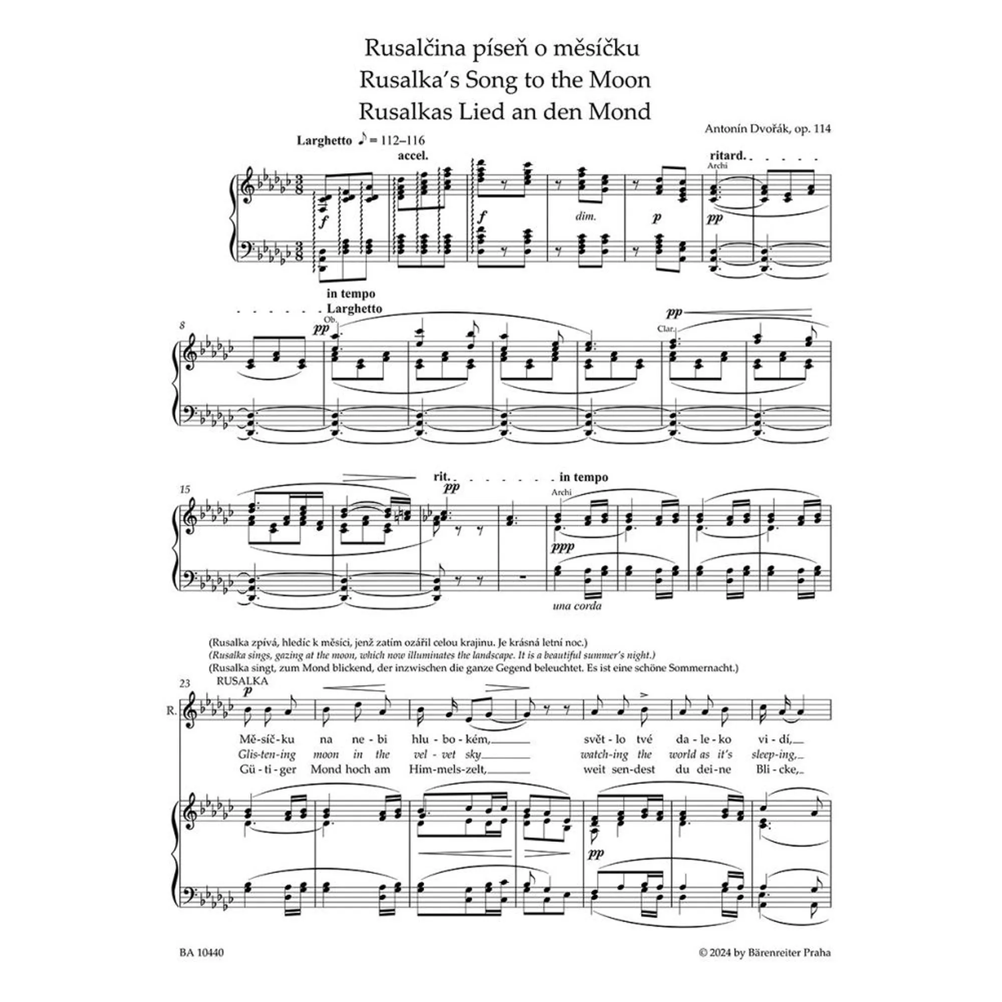 Rusalkas Lied an den Mond op.114