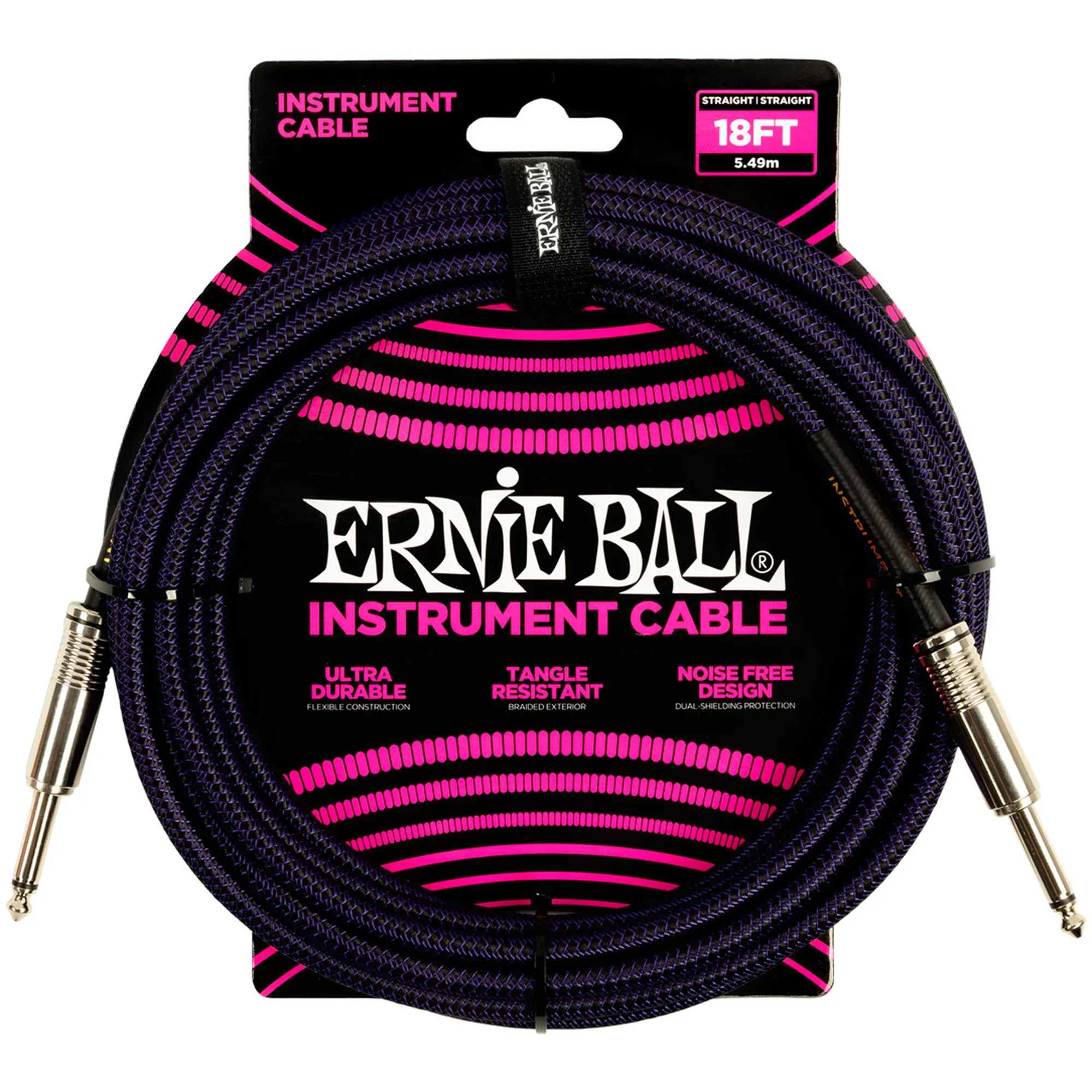 Ernie Ball EB6395 Violett/Schwarz 5,48 Meter